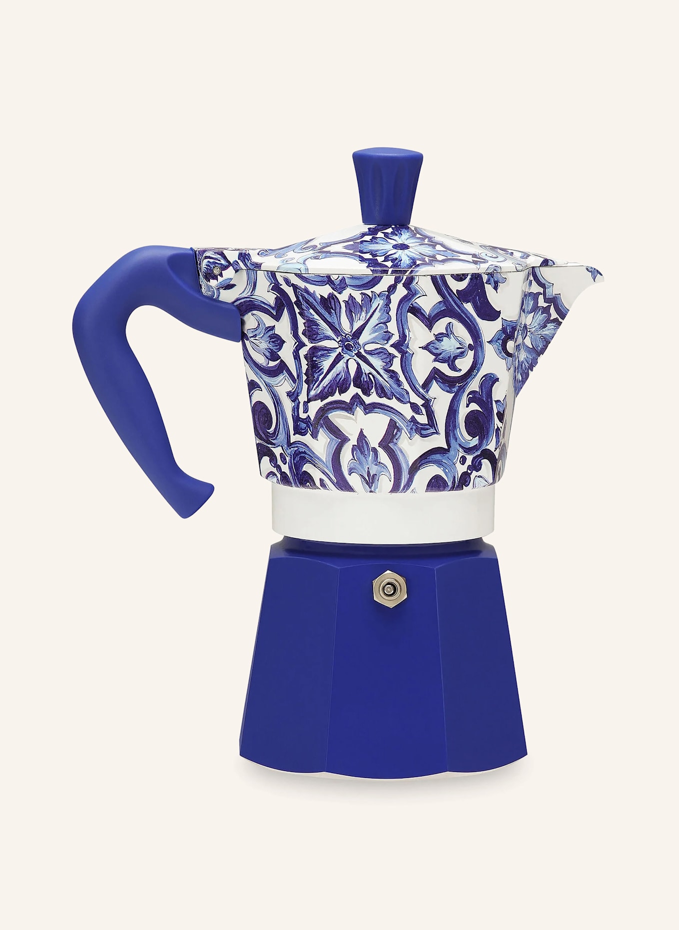 DOLCE & GABBANA CASA Espressokocher: DUNKELBLAU / WEISS