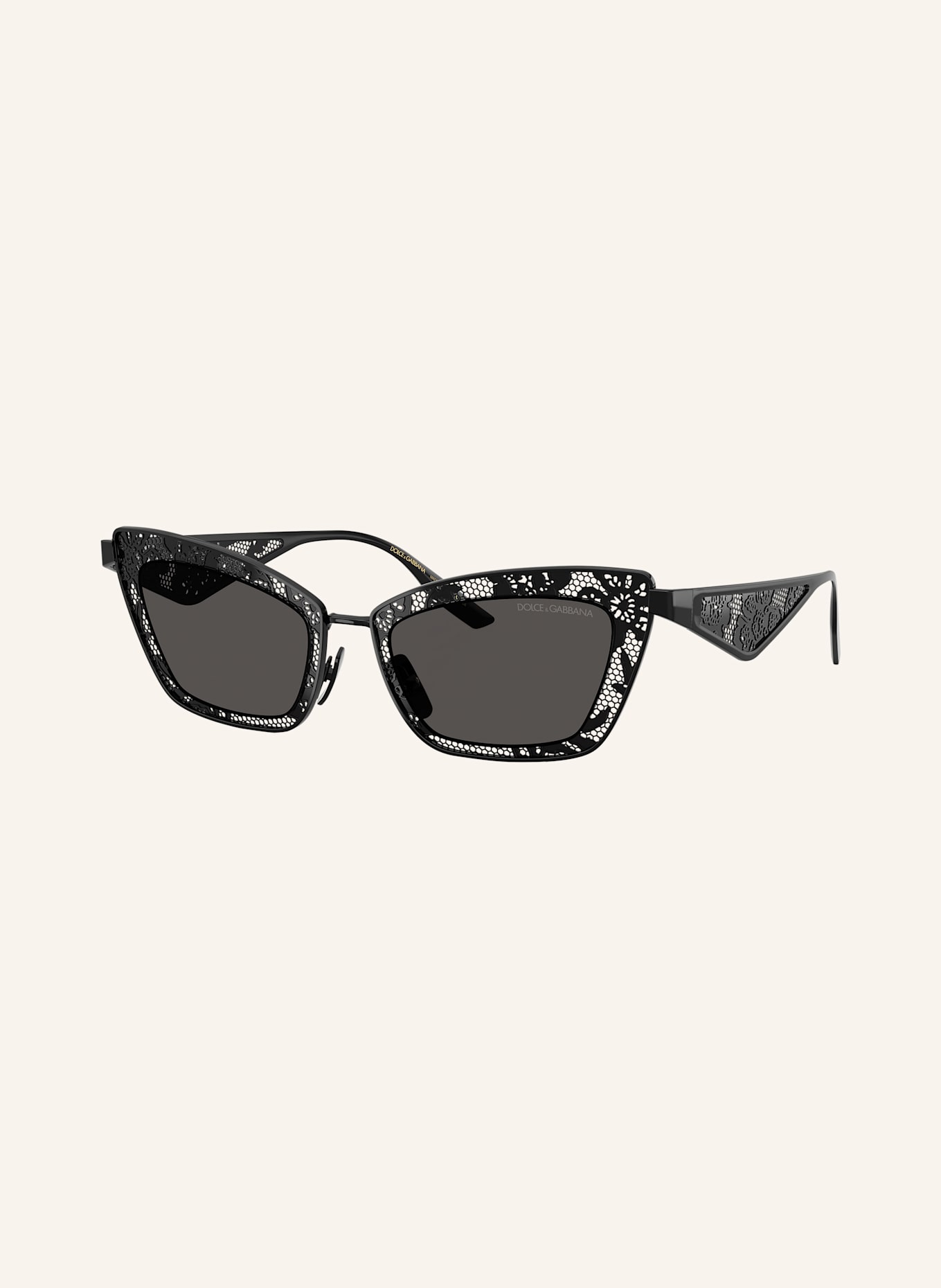 DOLCE & GABBANA Sonnenbrille DG2311: 01/87 - SCHWARZ/ DUNKELGRAU
