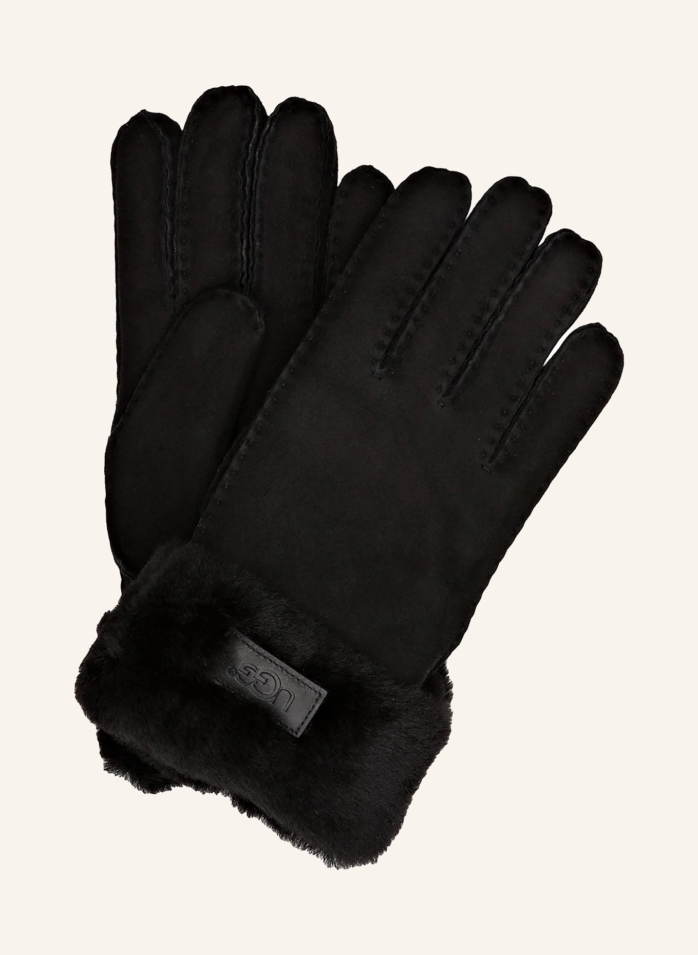 ugg bailey Leather gloves, Color: BLACK (Image 1)
