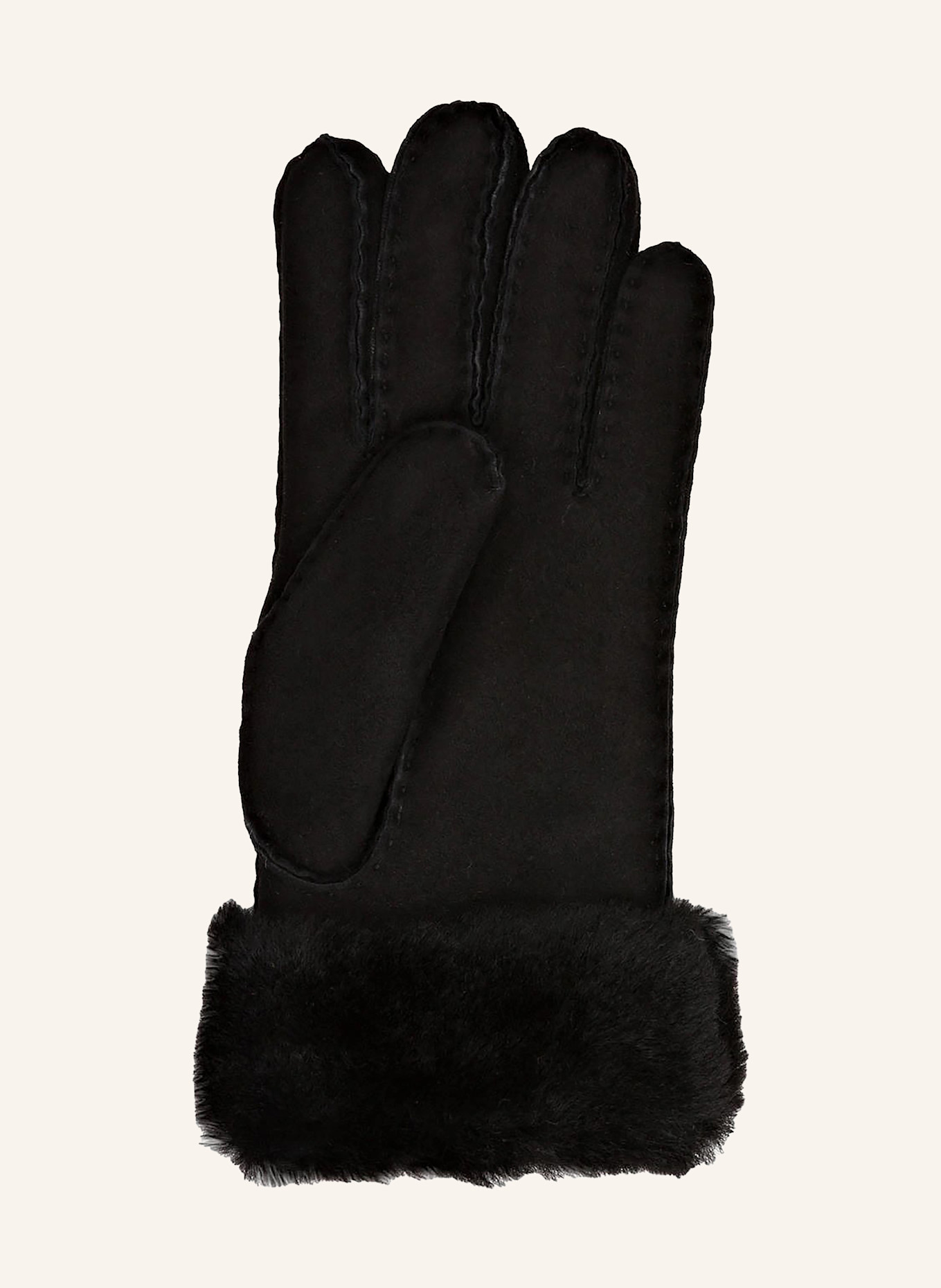 ugg bailey Leather gloves, Color: BLACK (Image 2)