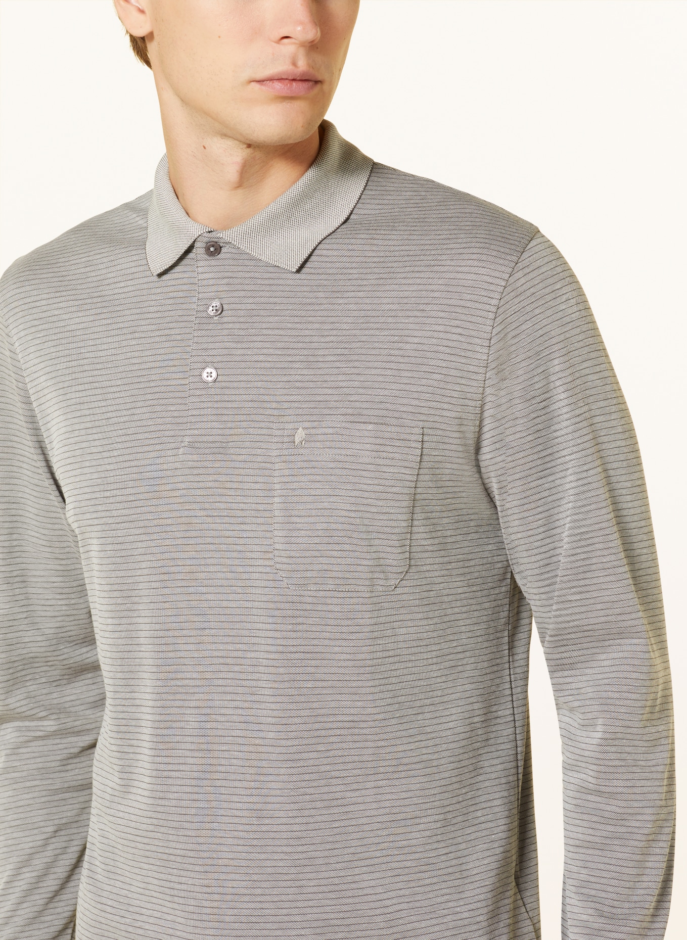 RAGMAN Jersey polo shirt regular fit, Color: GRAY (Image 4)