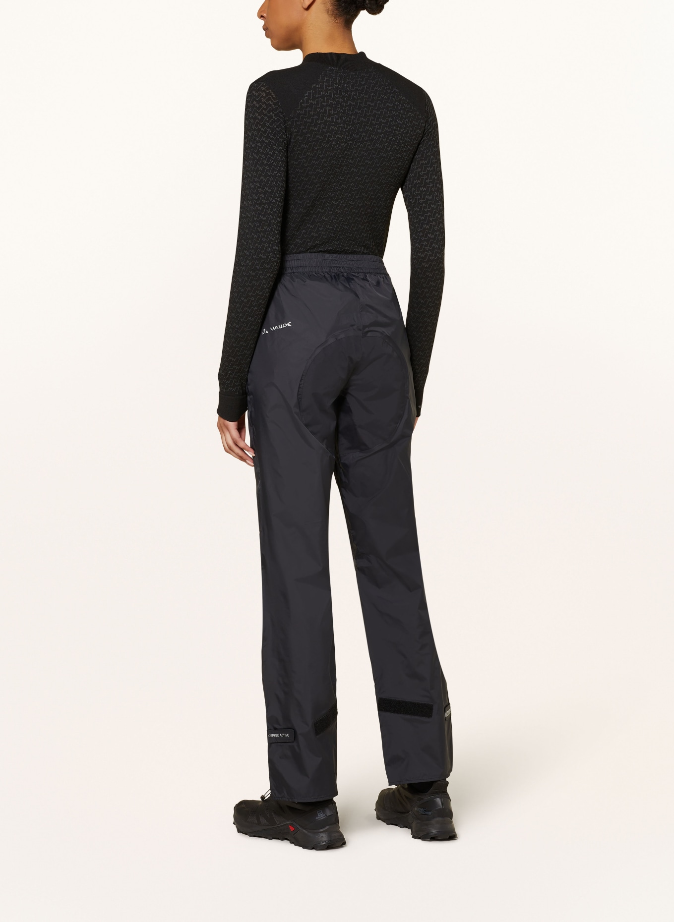 VAUDE Outdoor trousers DROP II, Color: BLACK (Image 3)