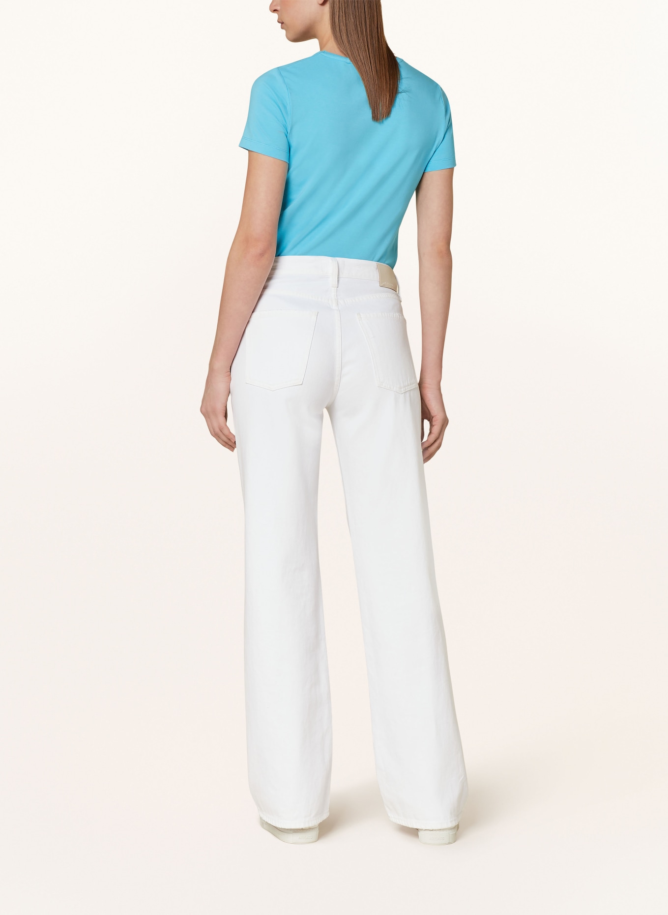 BOVIVA T-shirt avec pierres décoratives: BLEU FLUO