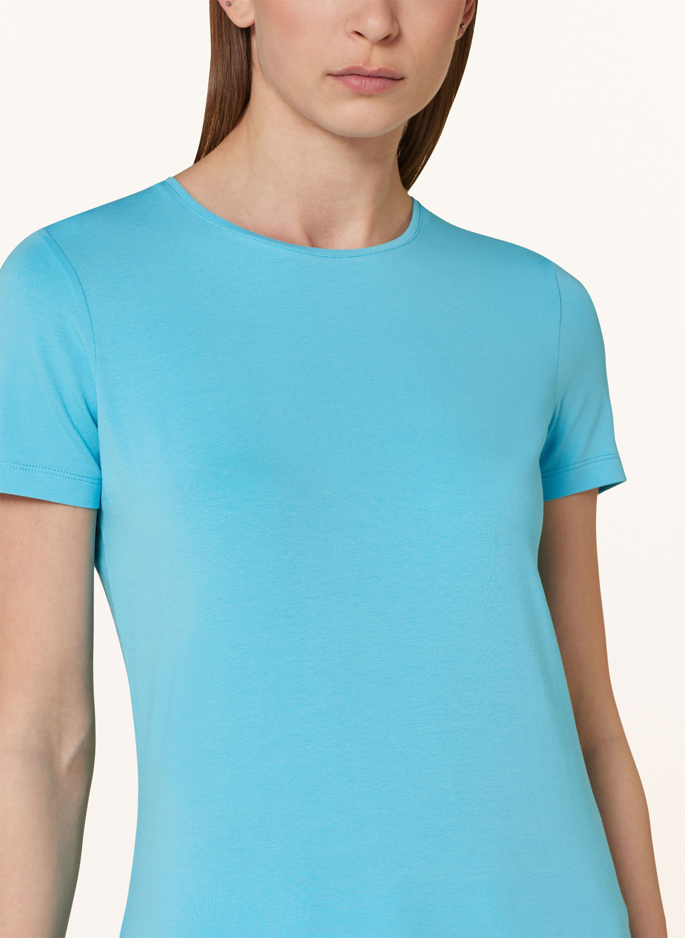 BOVIVA T-shirt avec pierres décoratives: BLEU FLUO