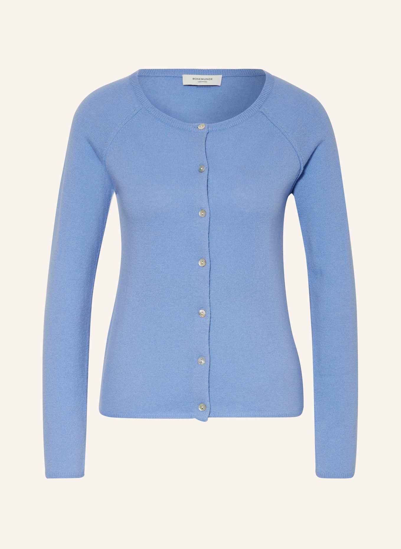 rosemunde Strickjacke LAICA mit Cashmere: HELLBLAU