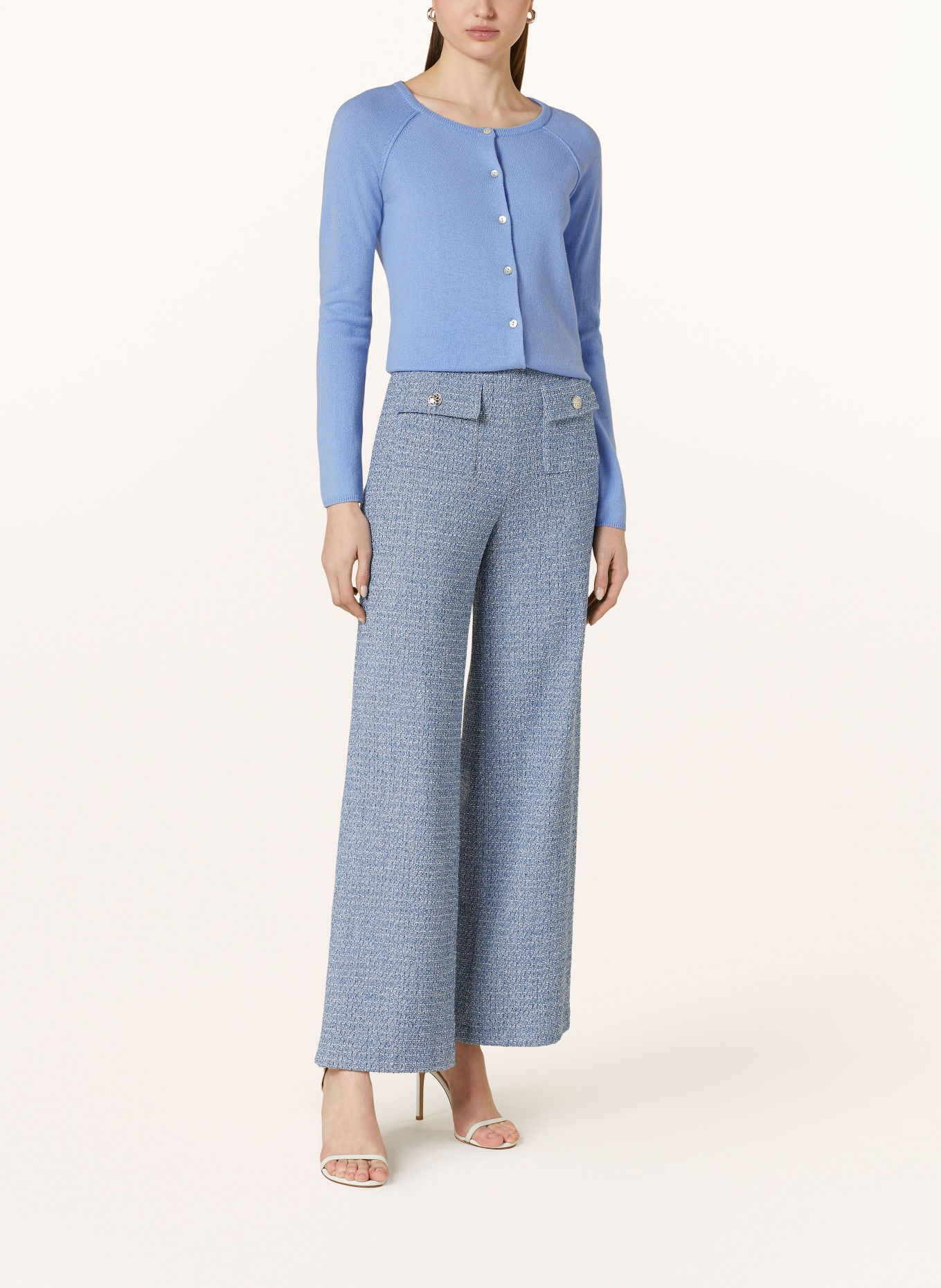 rosemunde Strickjacke LAICA mit Cashmere: HELLBLAU