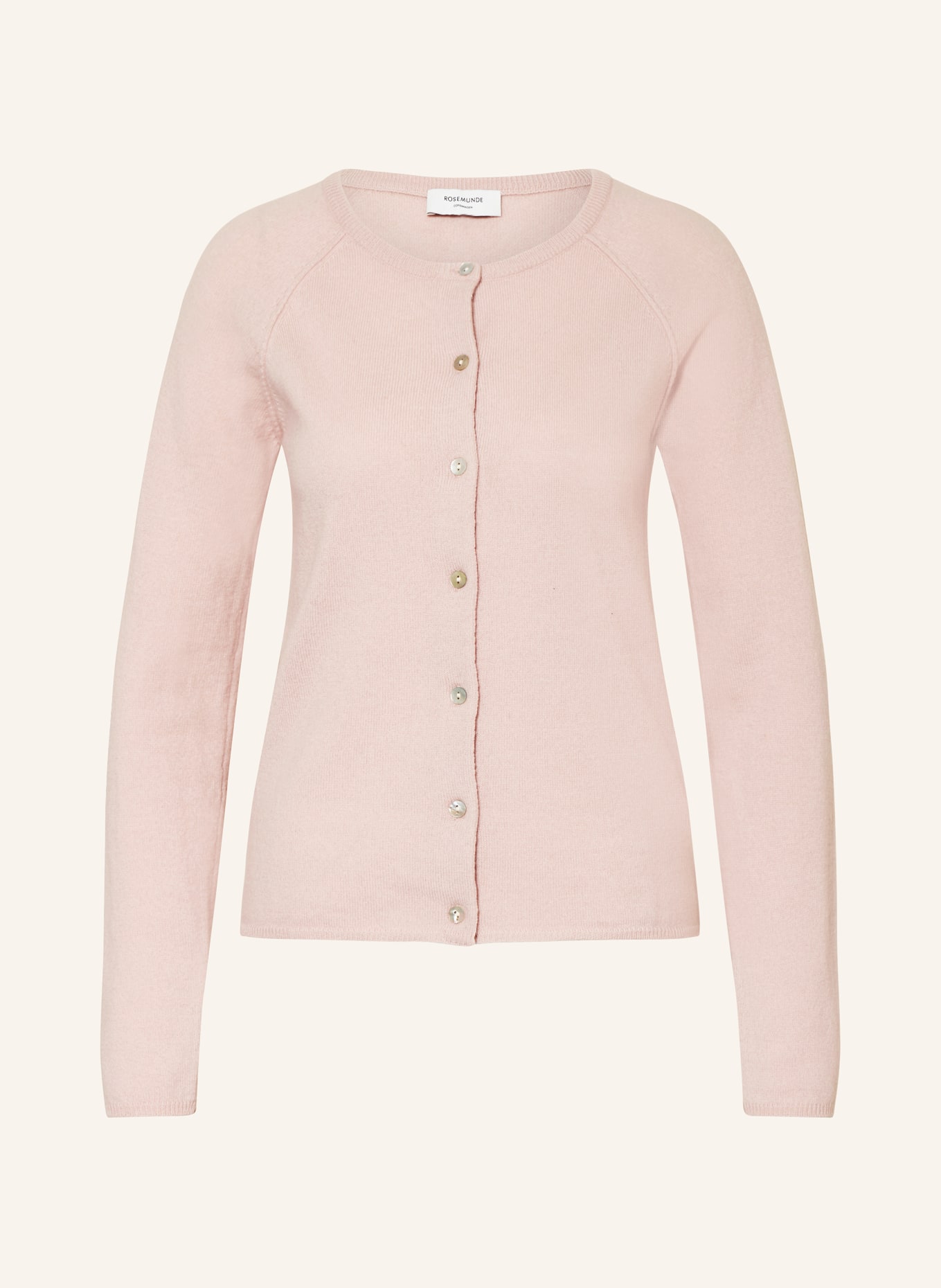 rosemunde Cardigan LAICA with cashmere, Color: LIGHT PINK (Image 1)