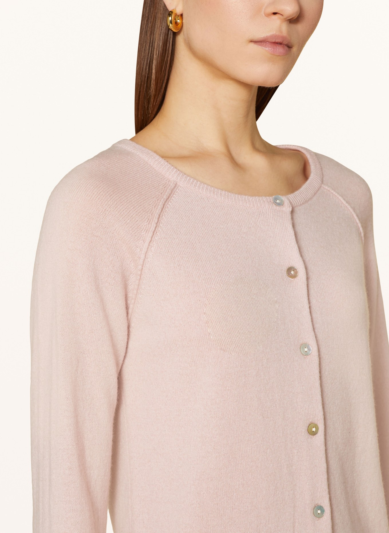 rosemunde Cardigan LAICA with cashmere, Color: LIGHT PINK (Image 4)