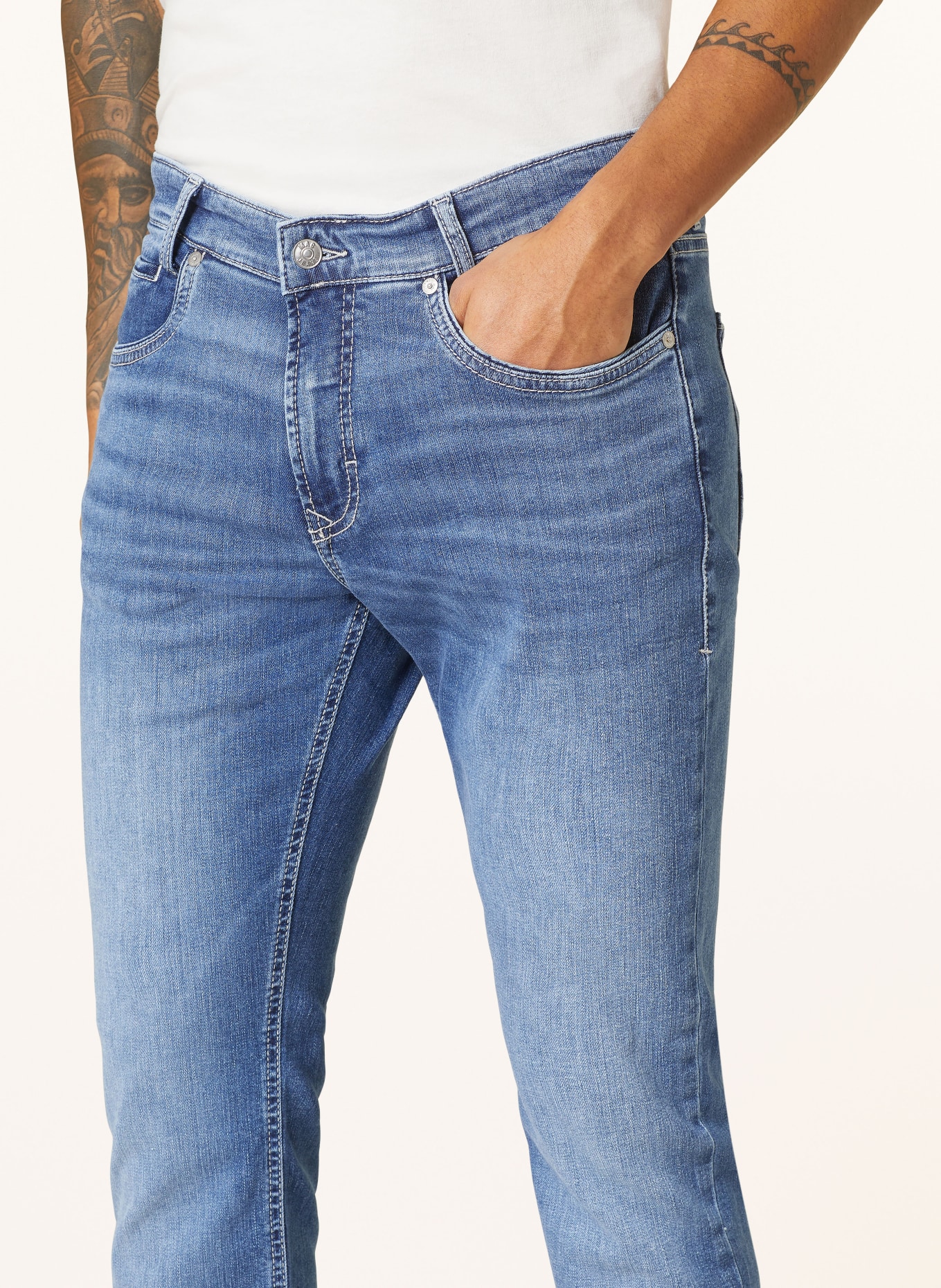 MAC Jeans ARNE PIPE Slim Fit, Farbe: H471 midblue vintage wash (Bild 5)