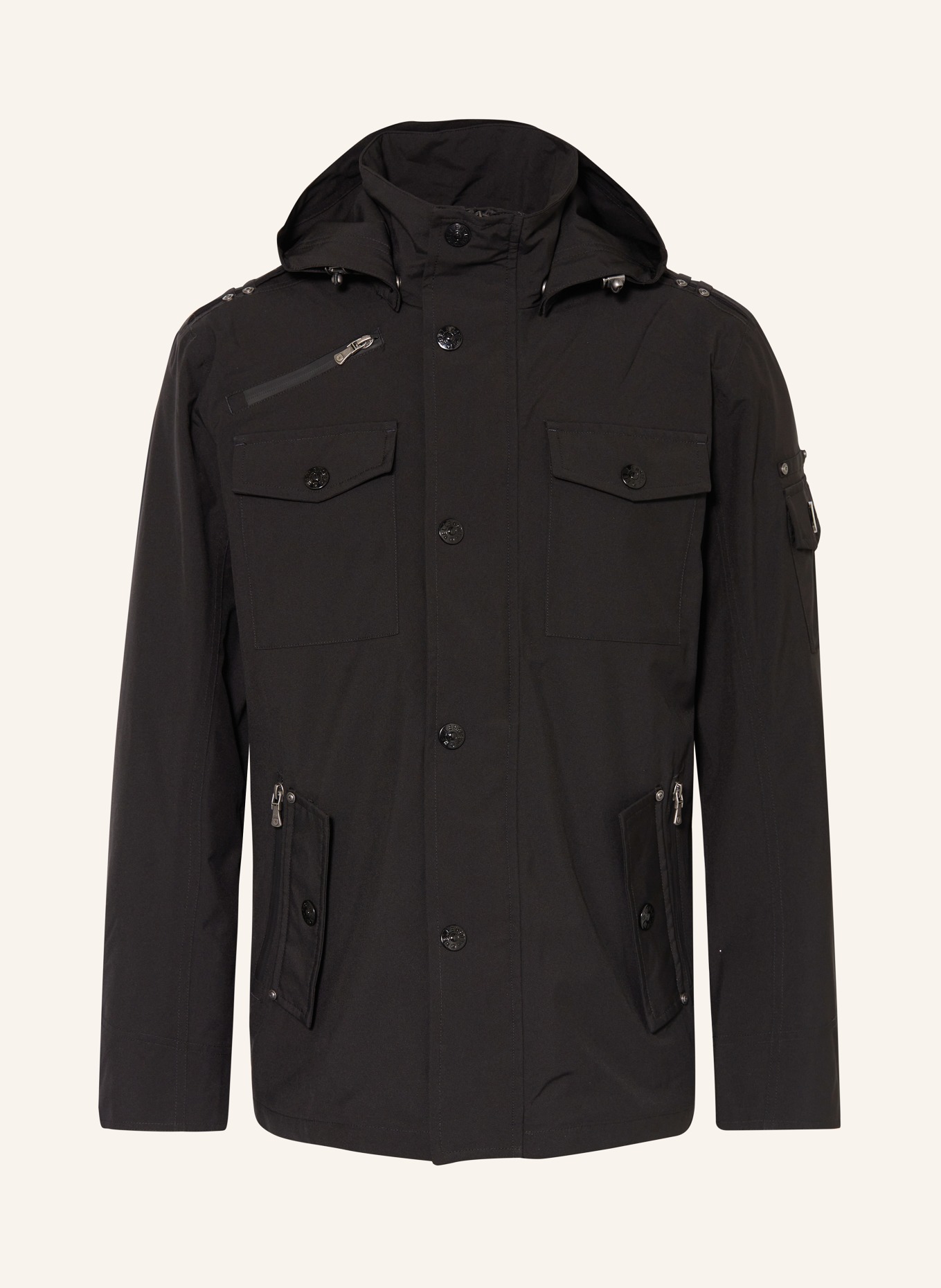 WELLENSTEYN Field jacket , Color: BLACK (Image 1)