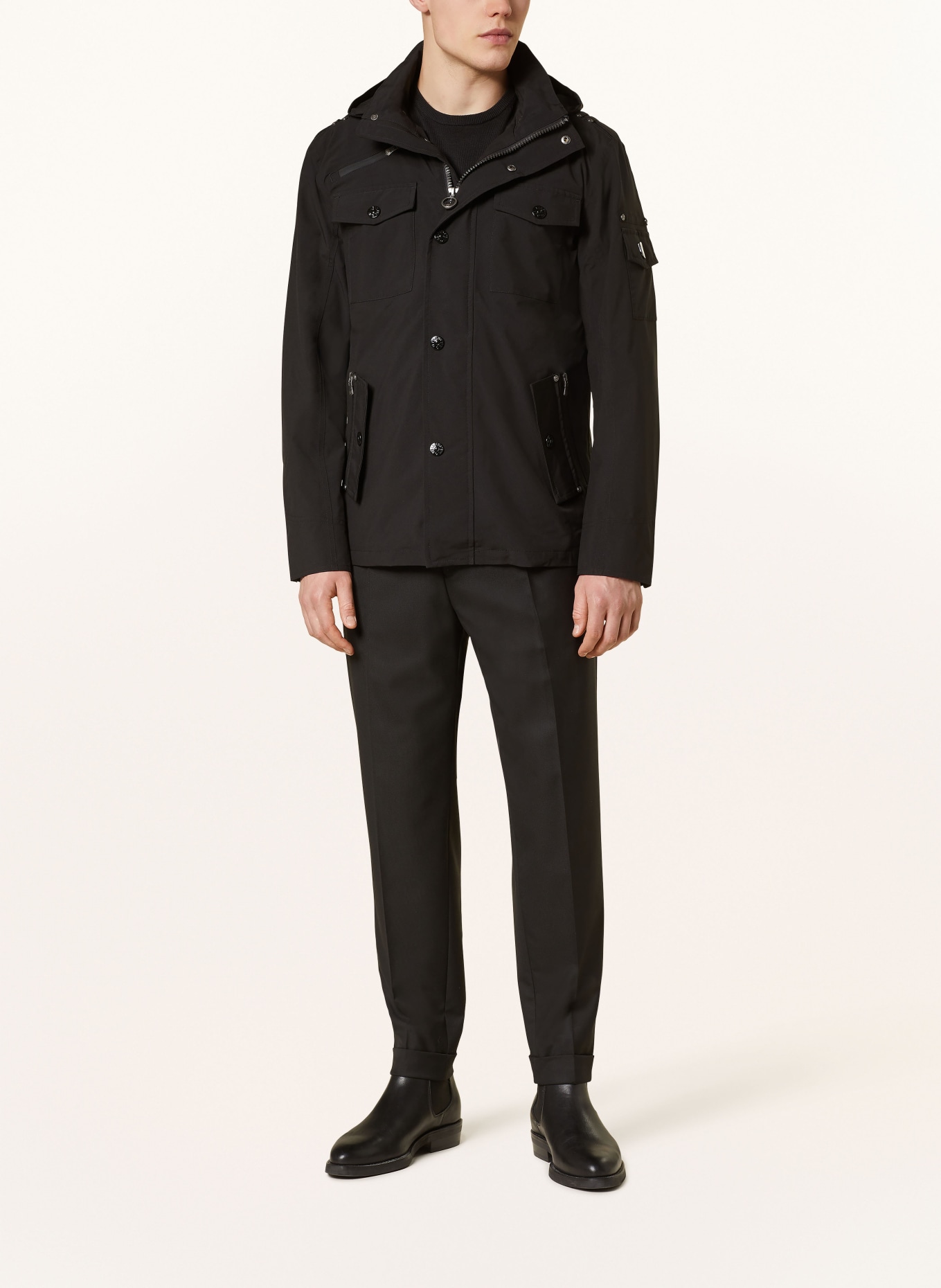 WELLENSTEYN Field jacket , Color: BLACK (Image 2)