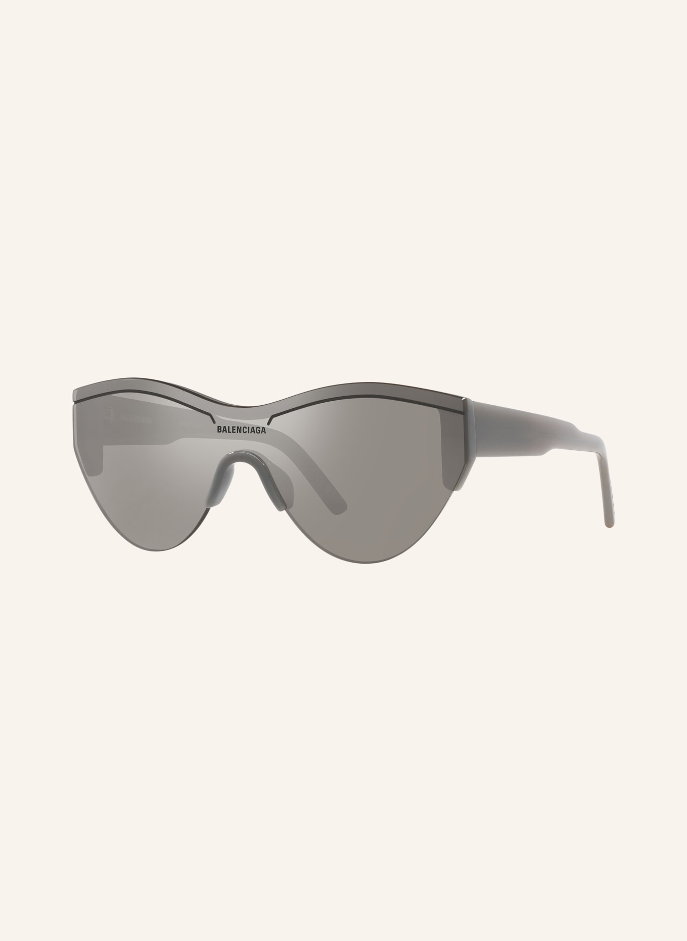 BALENCIAGA Okulary przeciwsłoneczne BB0004S: 2600V1 – SZARY/ SREBRNY