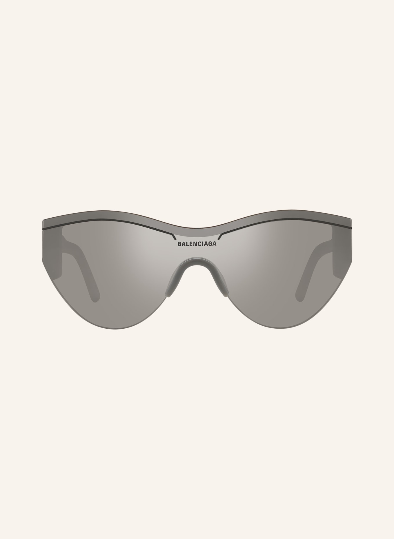 BALENCIAGA Okulary przeciwsłoneczne BB0004S: 2600V1 – SZARY/ SREBRNY