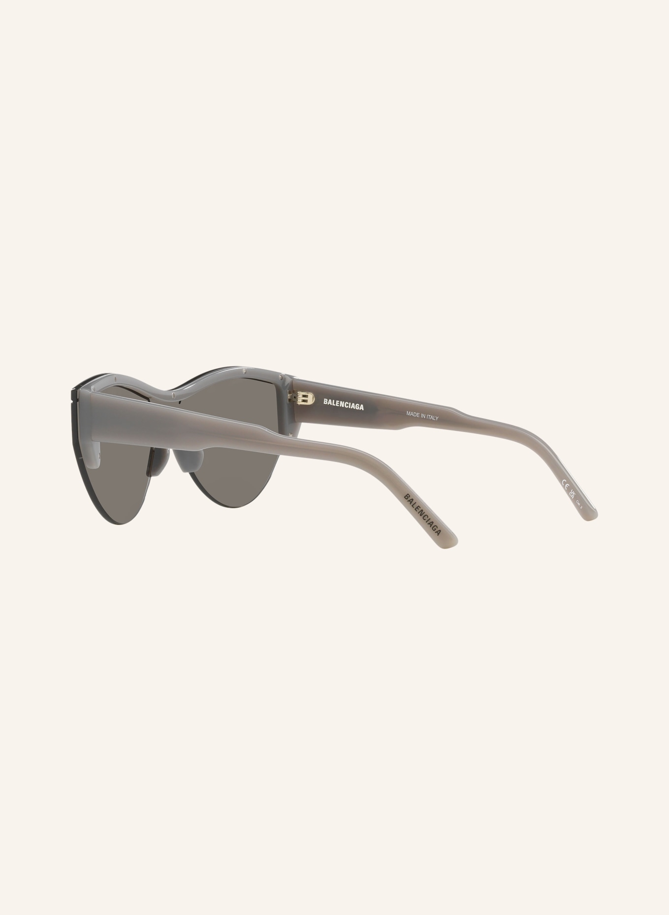 BALENCIAGA Okulary przeciwsłoneczne BB0004S: 2600V1 – SZARY/ SREBRNY