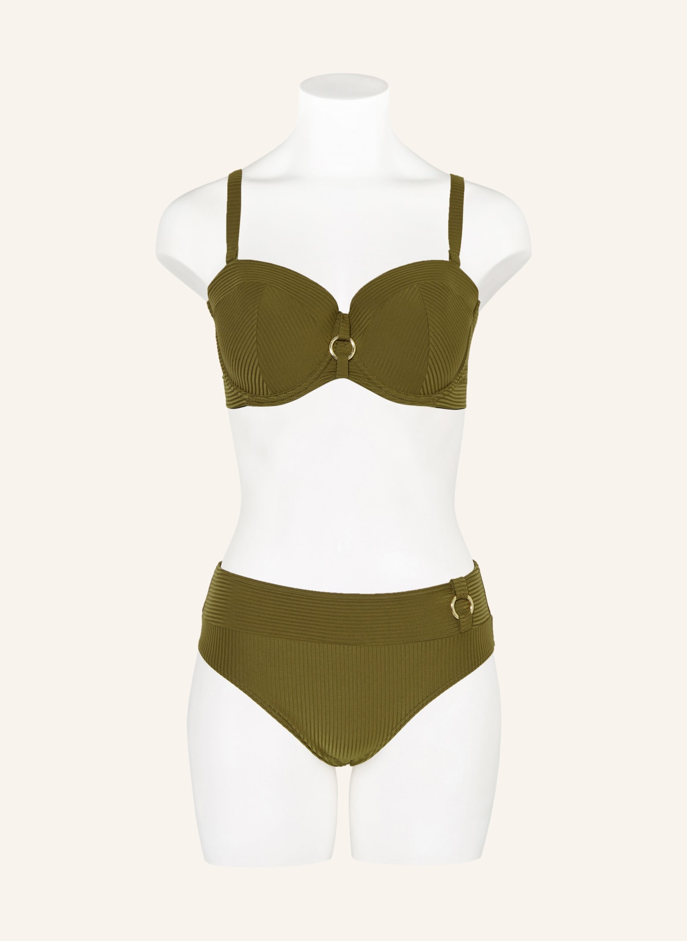 PrimaDonna High waist bikini bottoms SAHARA , Color: OLIVE (Image 2)