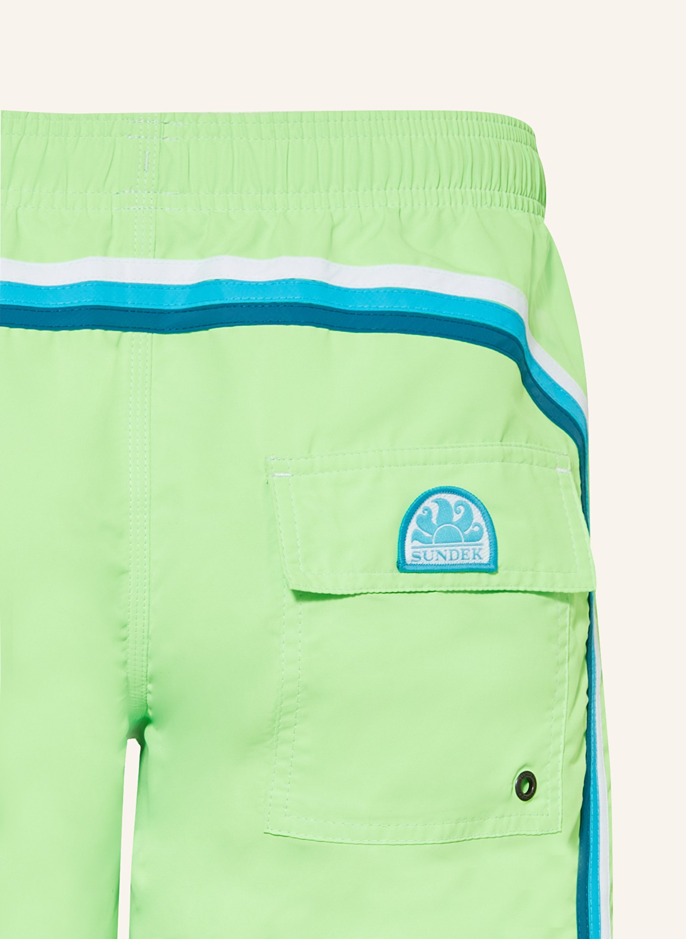 SUNDEK Swim shorts, Color: NEON GREEN (Image 3)