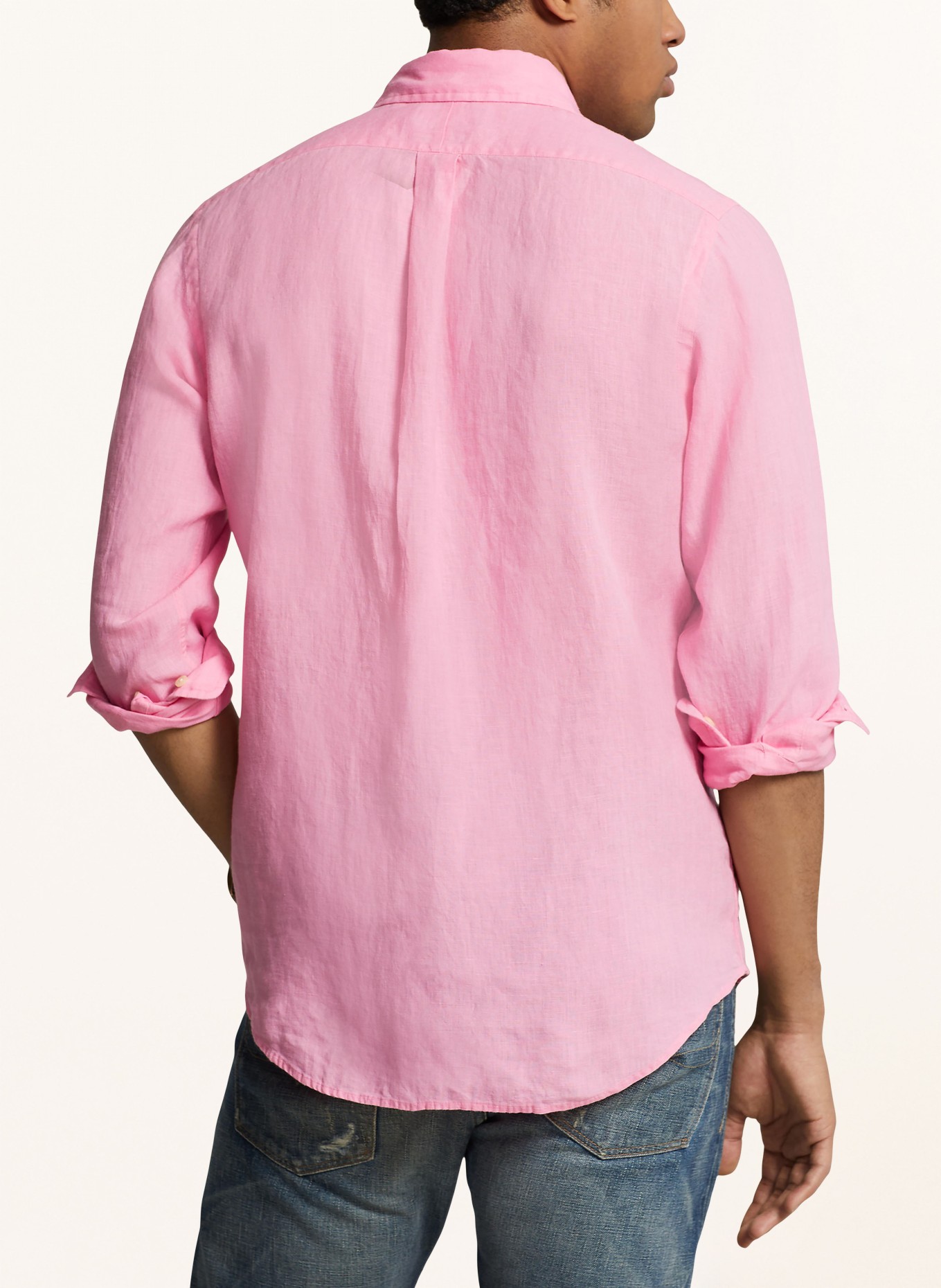 POLO RALPH LAUREN Linen shirt Custom Fit, Color: PINK (Image 3)