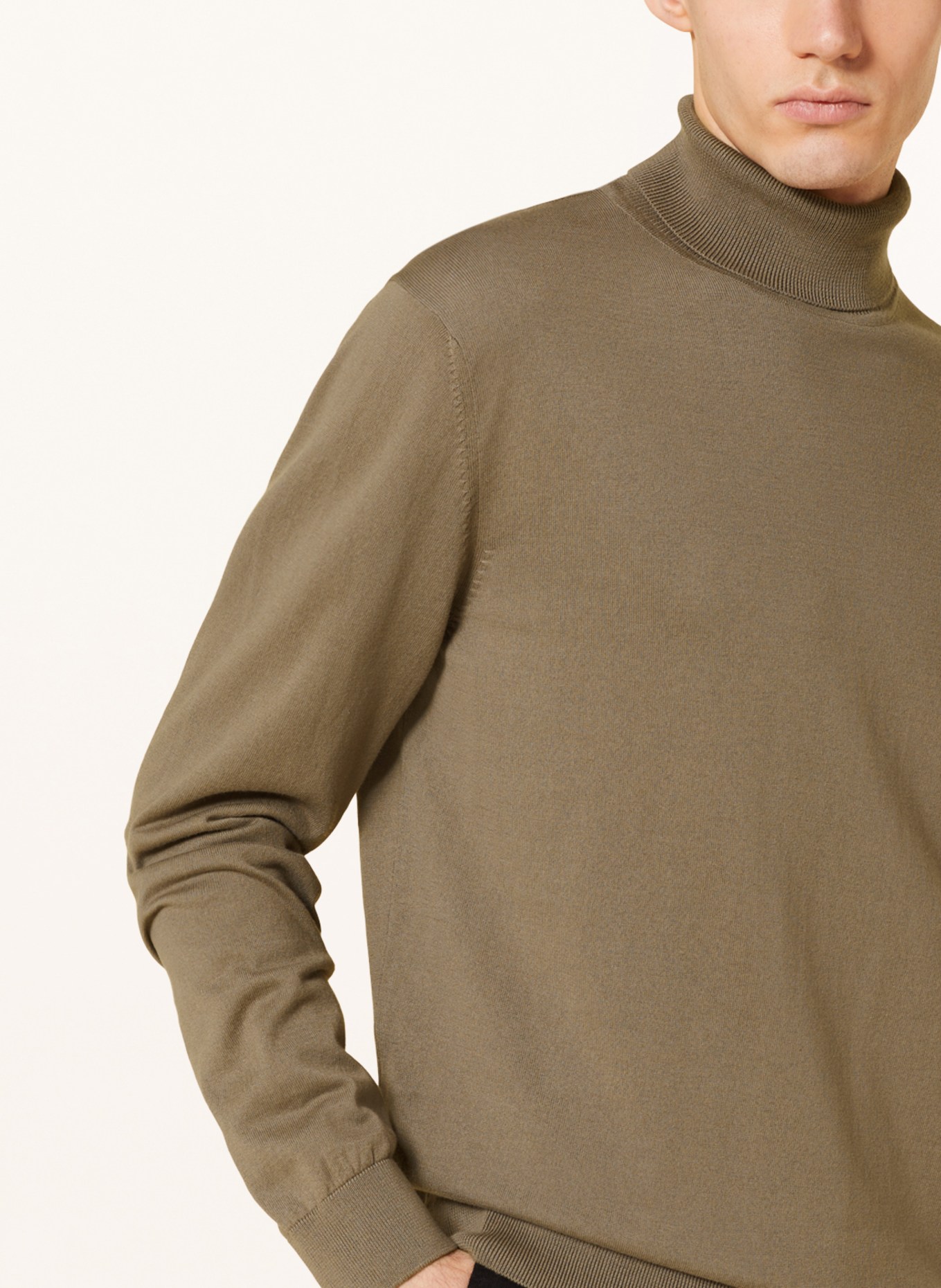 ARMEDANGELS Turtleneck sweater GLAAN, Color: BROWN (Image 4)