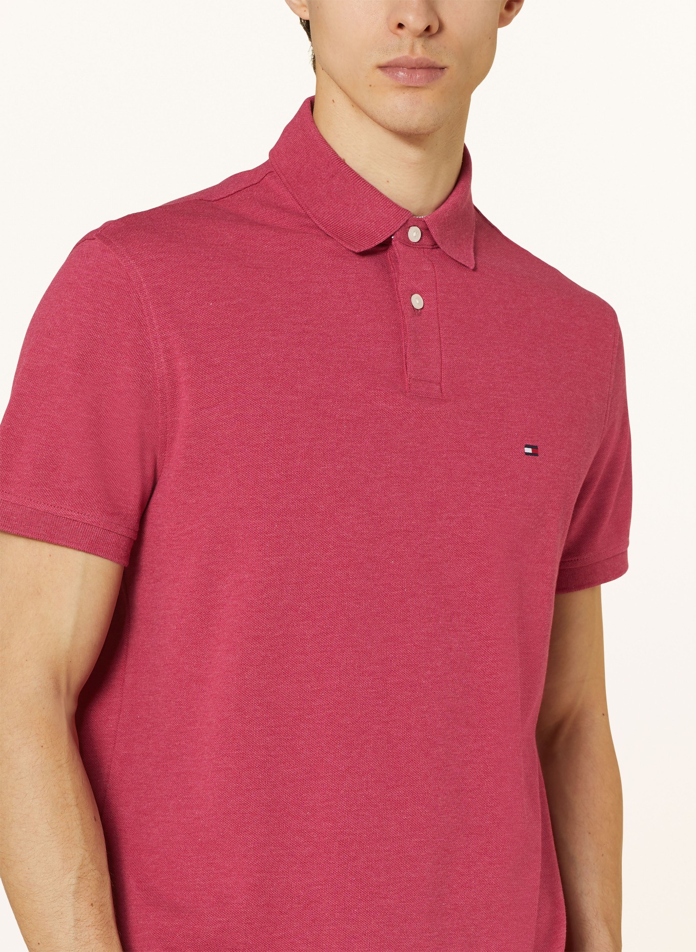 TOMMY HILFIGER Piqué-Poloshirt Regular Fit: PINK