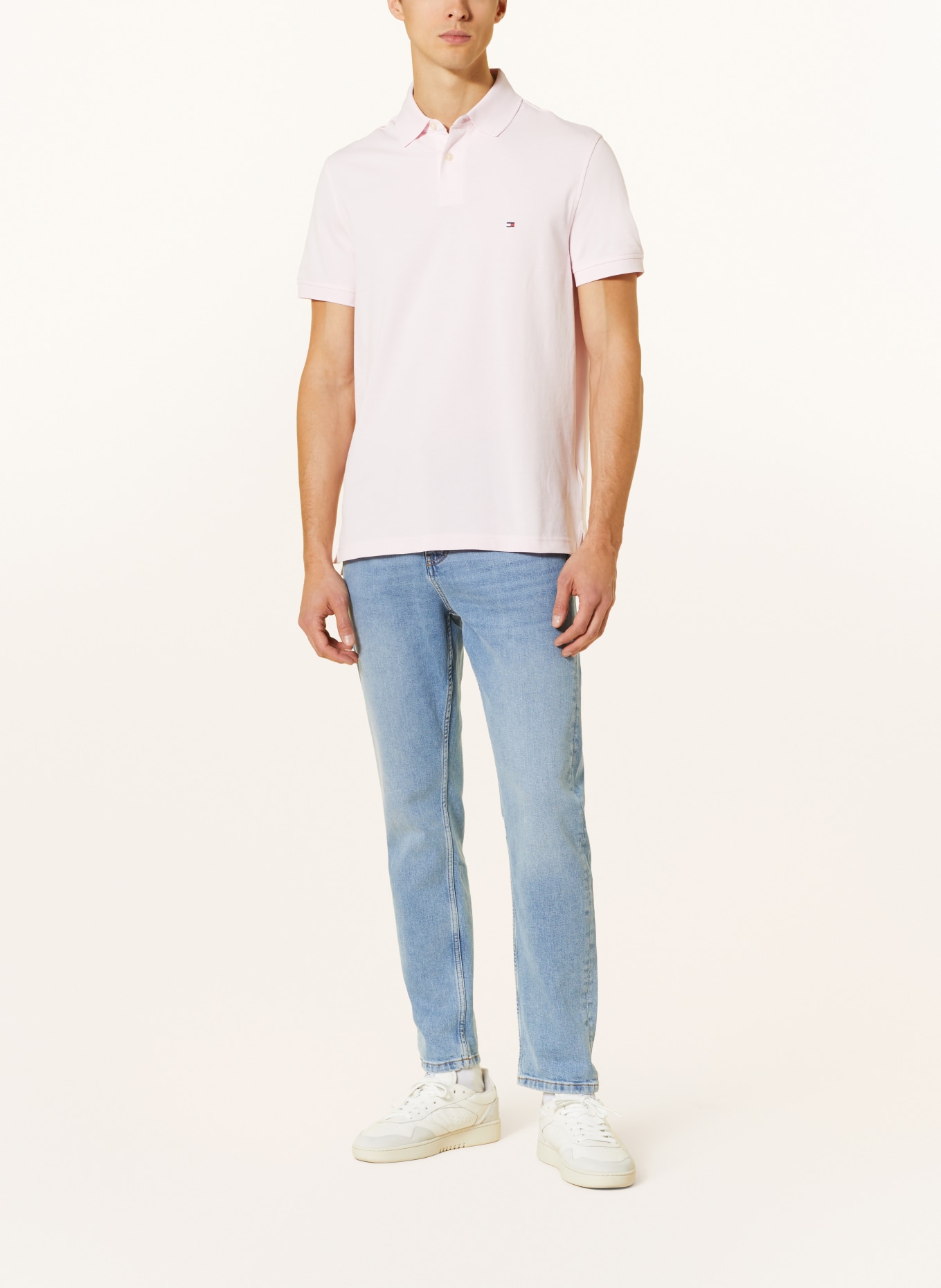 TOMMY HILFIGER Piqué polo shirt regular fit, Color: LIGHT PINK (Image 2)