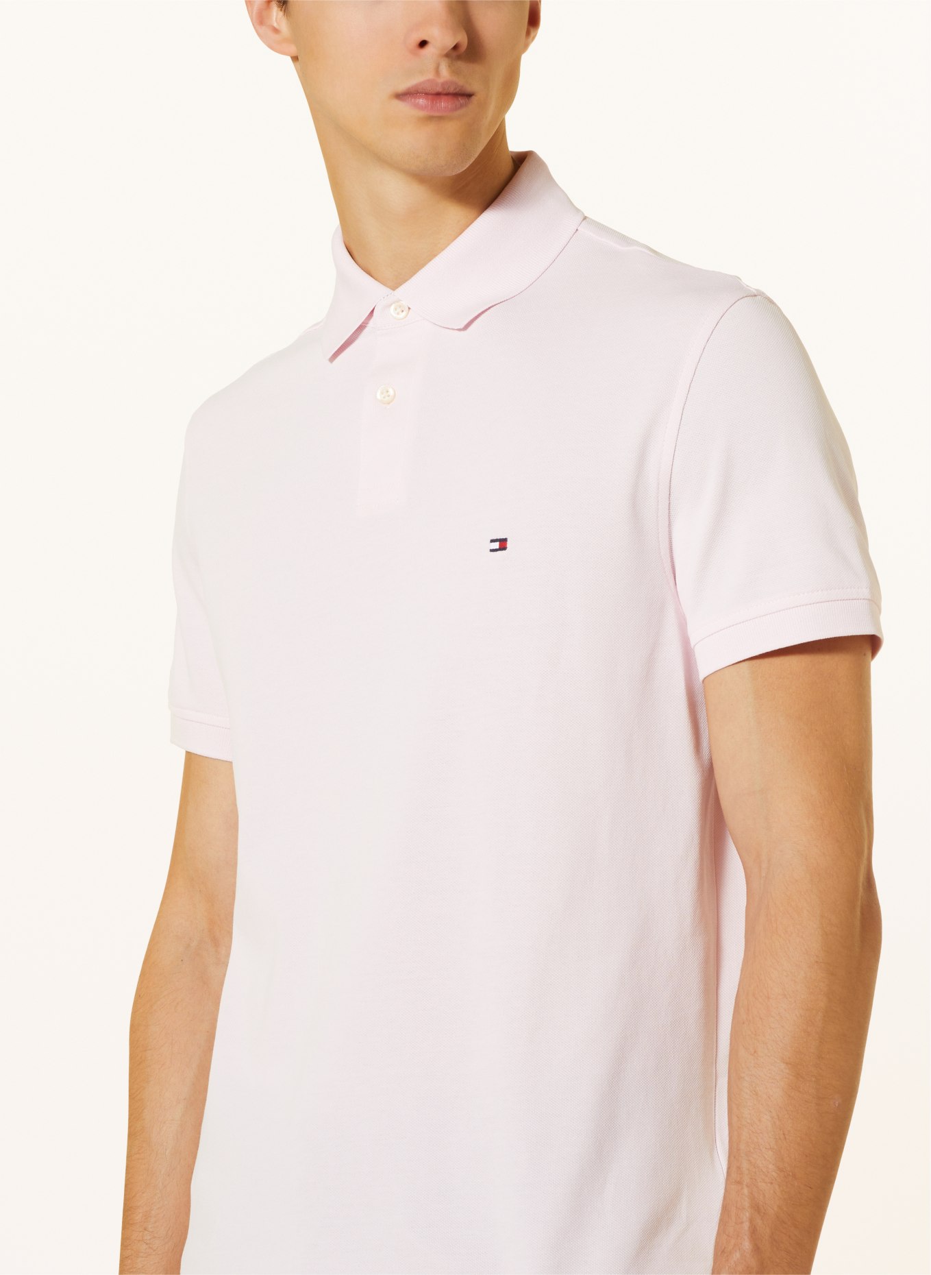 TOMMY HILFIGER Piqué polo shirt regular fit, Color: LIGHT PINK (Image 4)