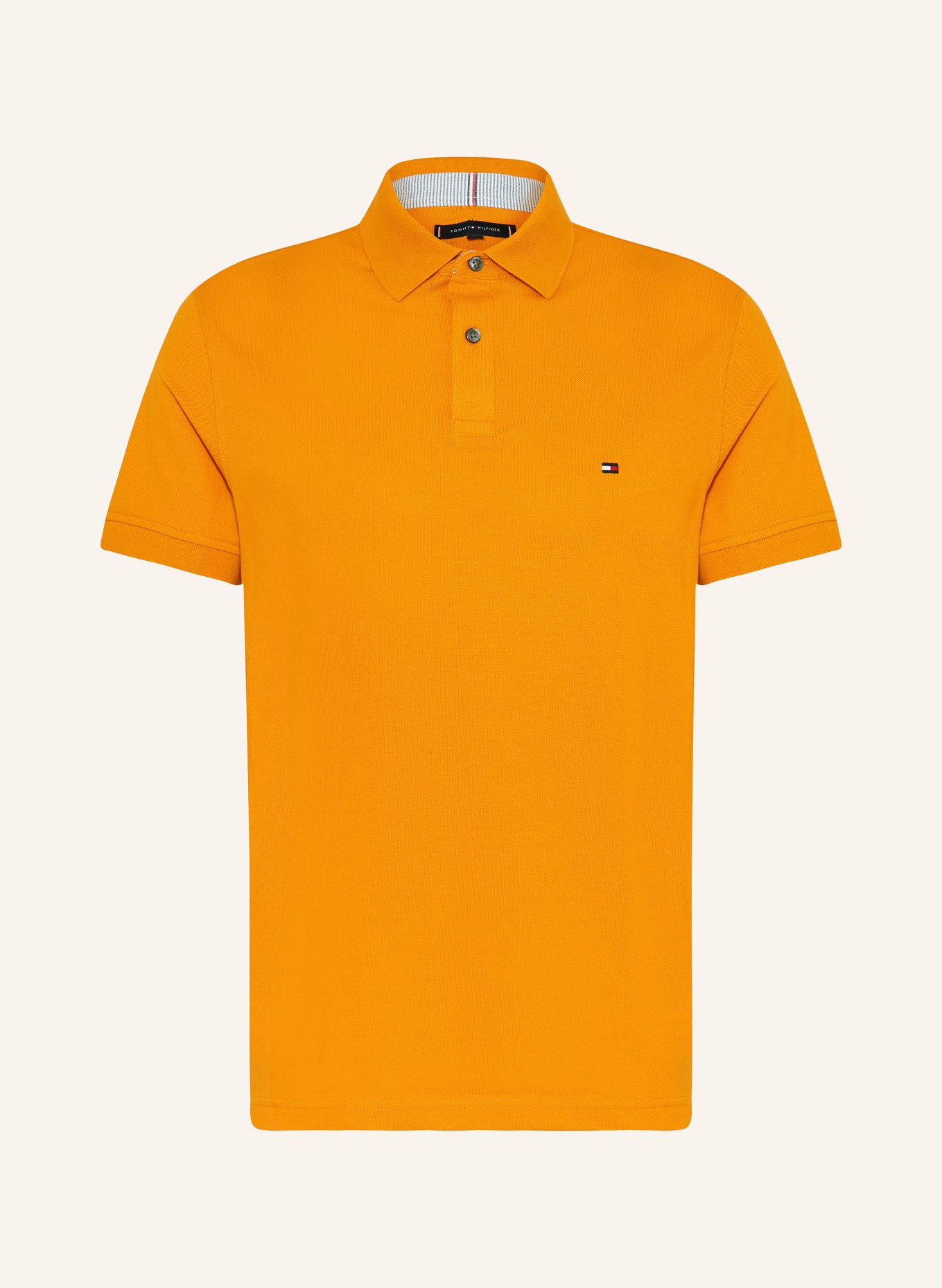 TOMMY HILFIGER Piqué-Poloshirt Regular Fit: ORANGE