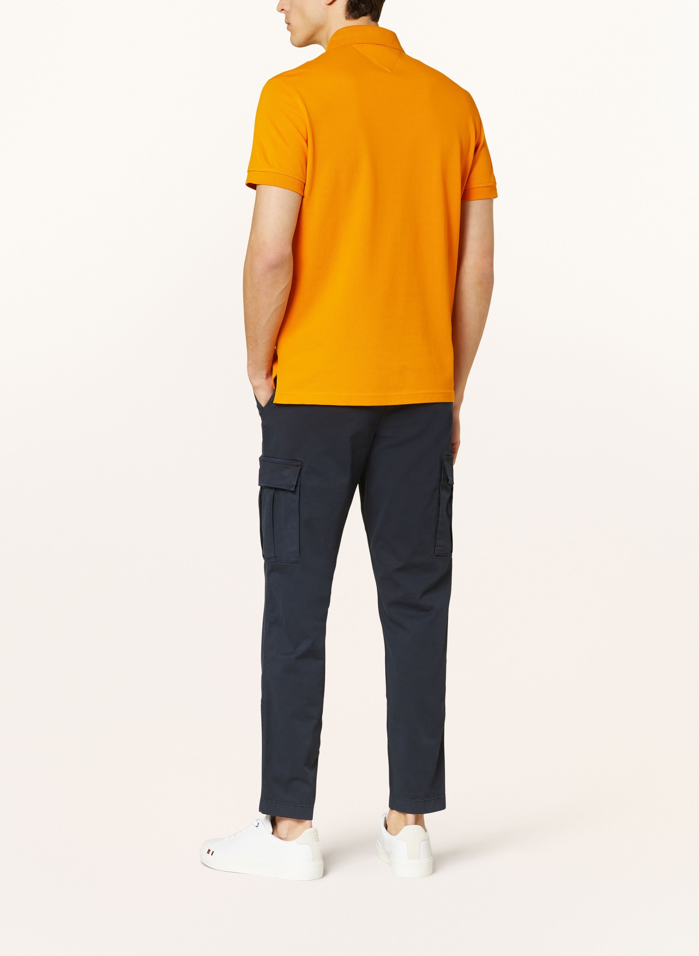 TOMMY HILFIGER Piqué-Poloshirt Regular Fit: ORANGE