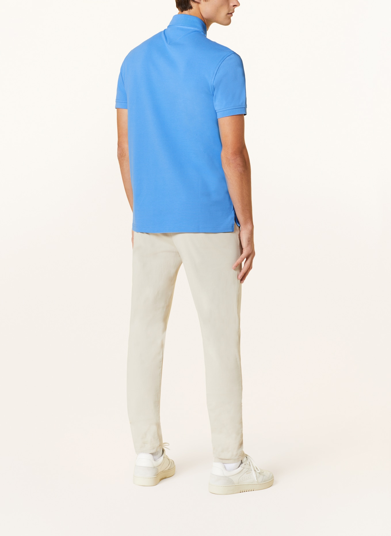 TOMMY HILFIGER Piqué-Poloshirt Slim Fit, Farbe: BLAU (Bild 3)