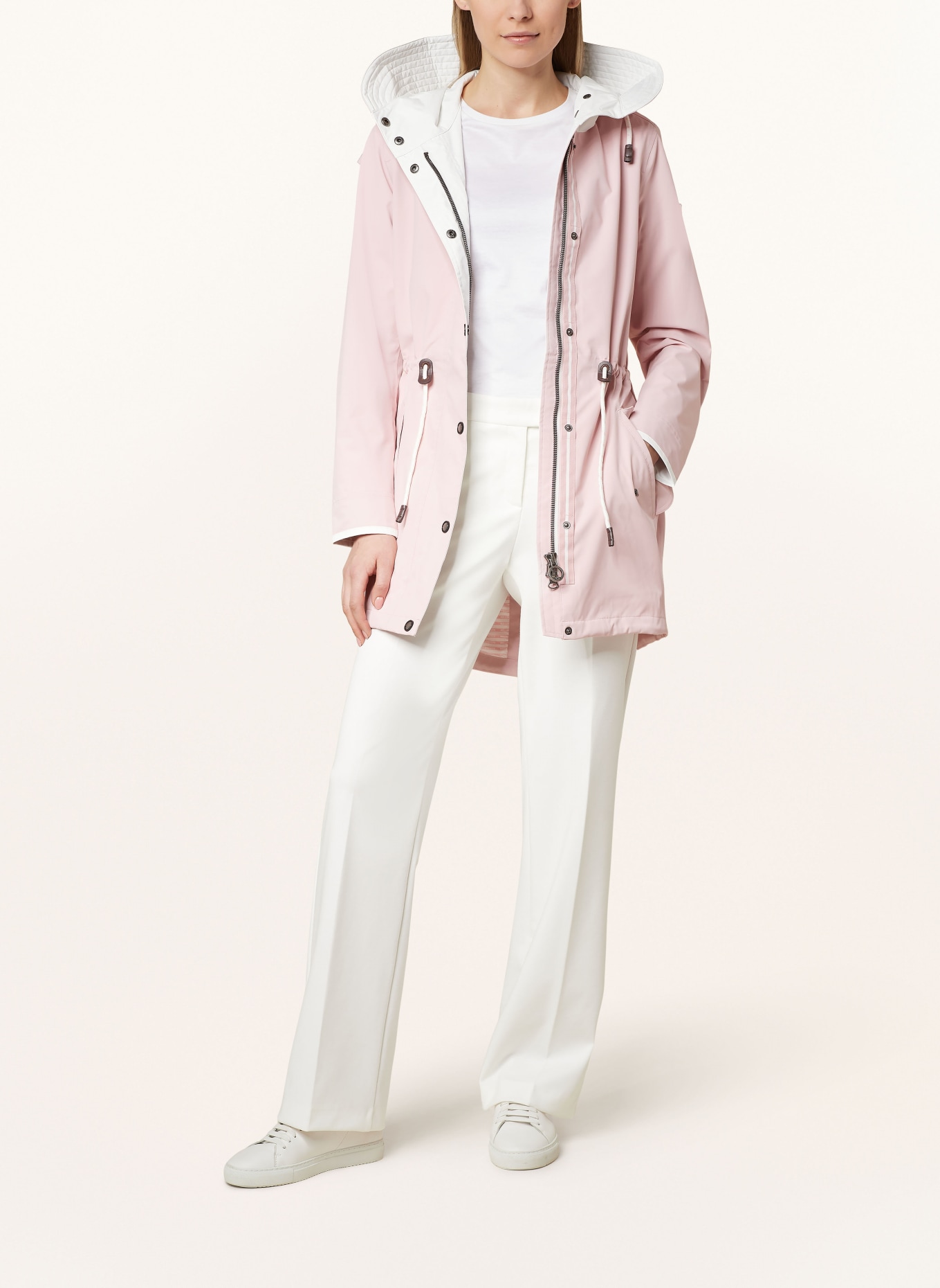 WELLENSTEYN Parka SOMMER: ROSÉ/ WEISS