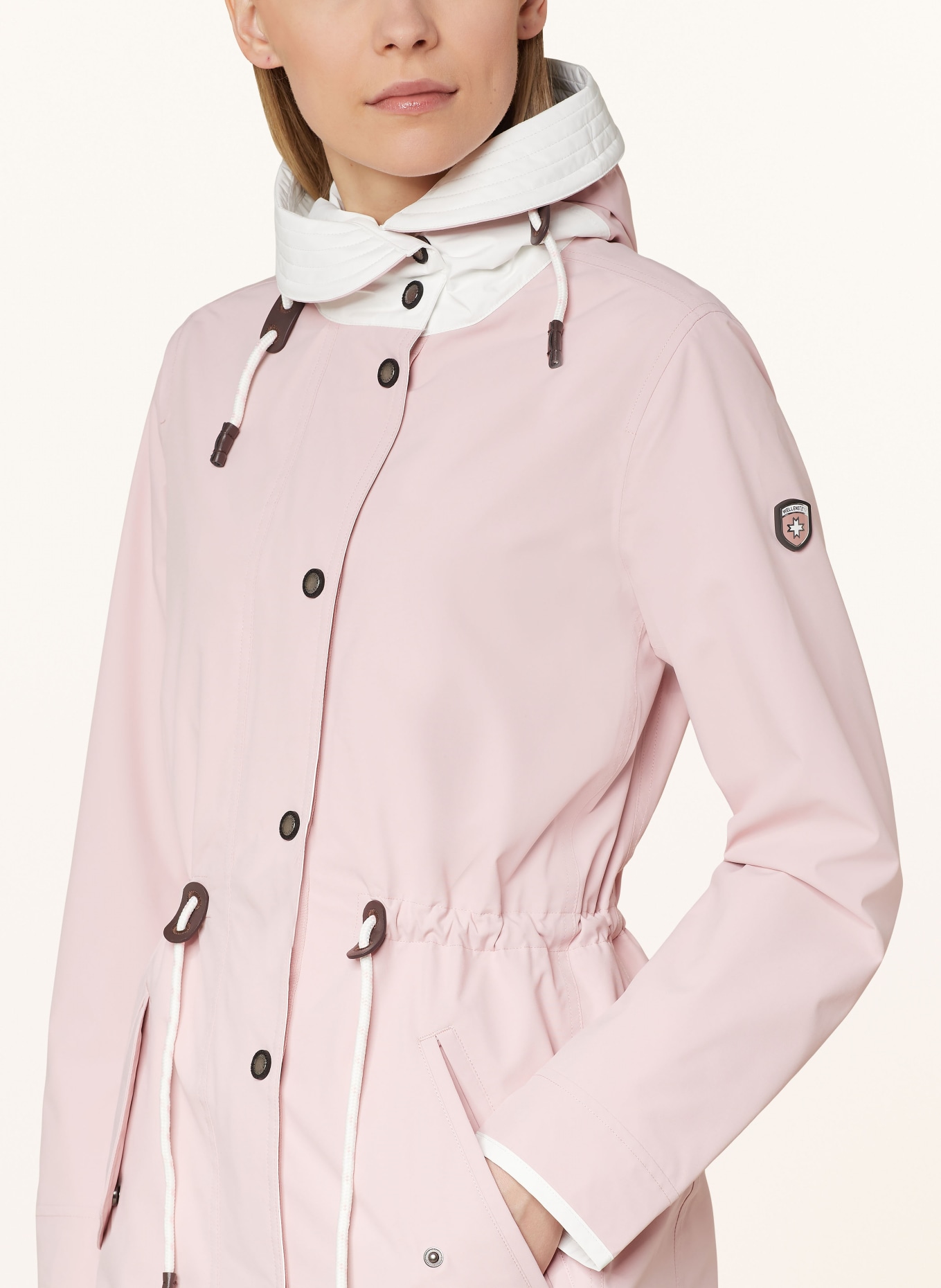 WELLENSTEYN Parka SOMMER: ROSÉ/ WEISS