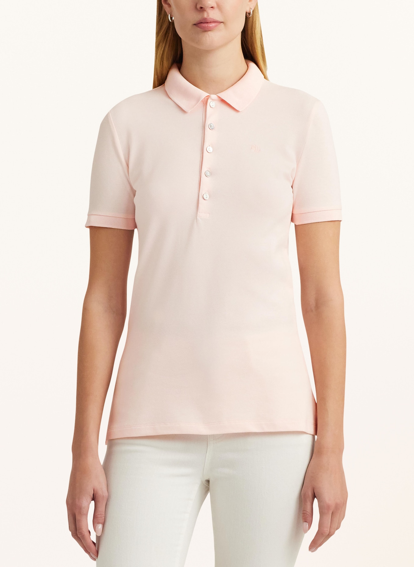 LAUREN RALPH LAUREN Piqué-Poloshirt ATHLEISURE, Farbe: HELLROSA (Bild 4)