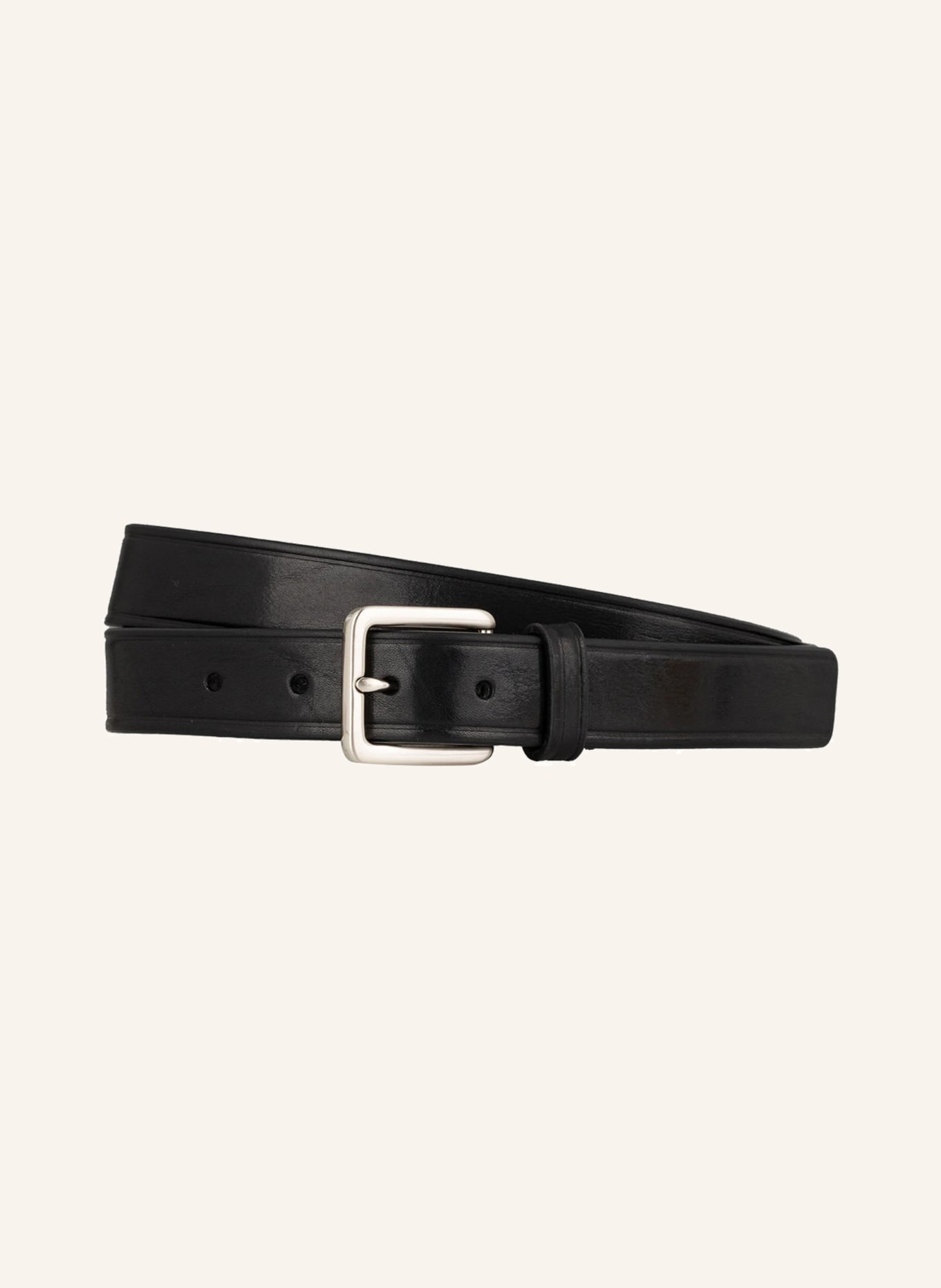 TIGER OF SWEDEN Leather belt BIESE, Color: BLACK (Image 1)