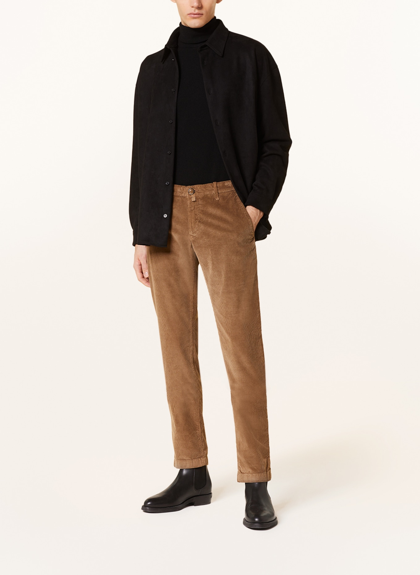 JACOB COHEN Cord chinos BOBBY slim fit, Color: LIGHT BROWN (Image 2)
