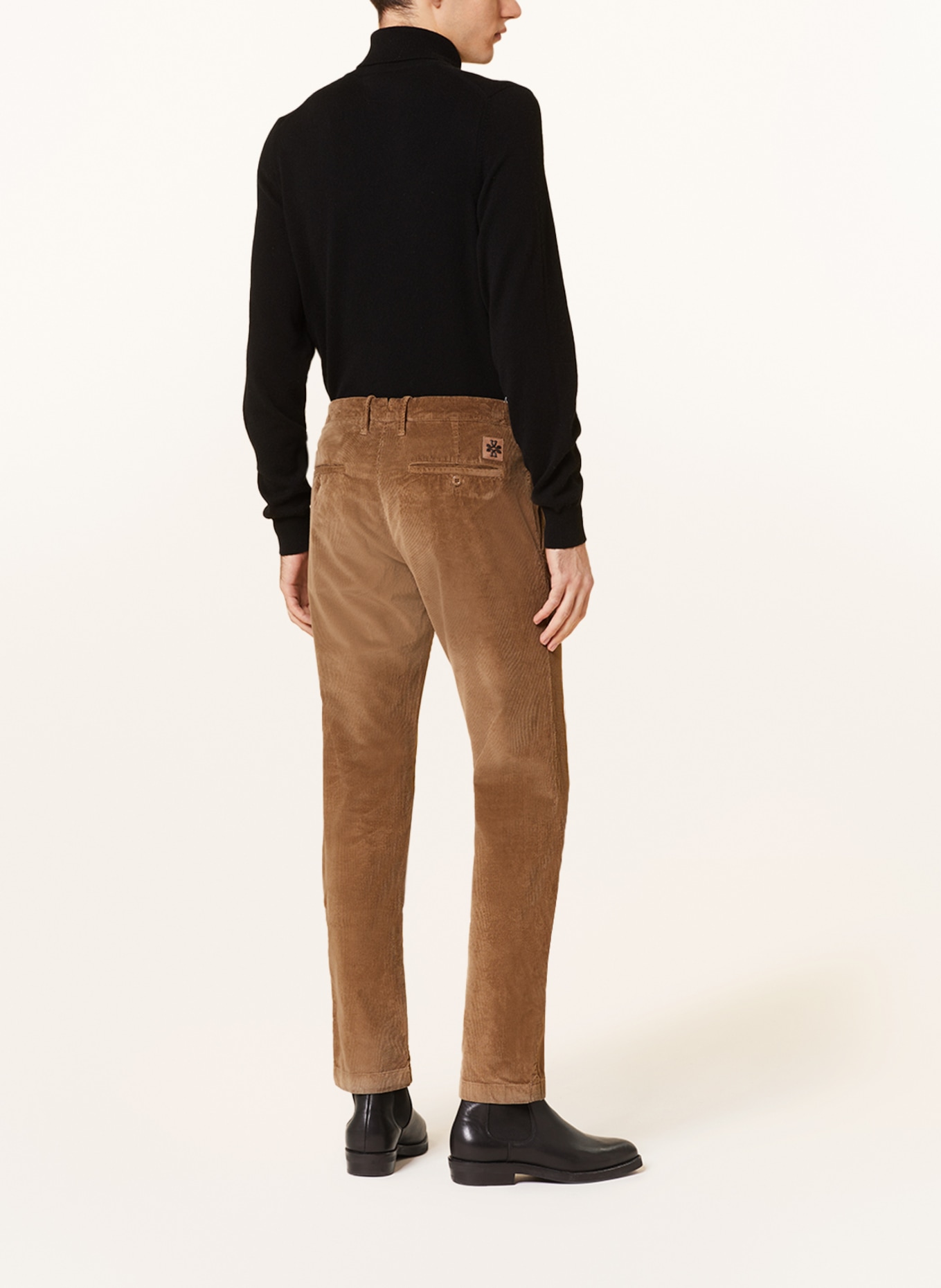 JACOB COHEN Cord chinos BOBBY slim fit, Color: LIGHT BROWN (Image 3)