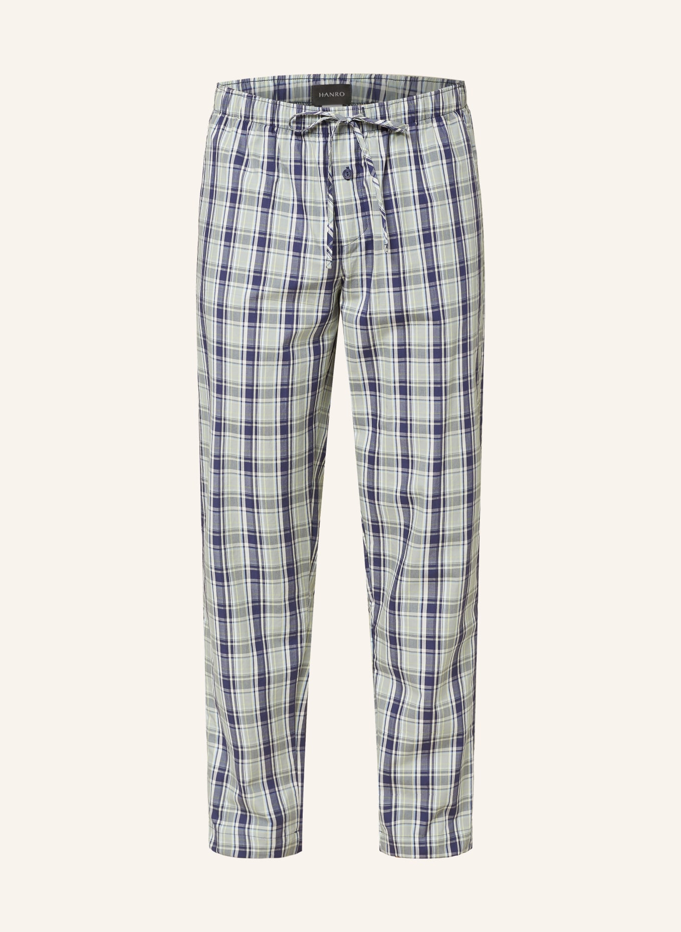 HANRO Pajama pants NIGHT & DAY, Color: GREEN/ DARK BLUE (Image 1)