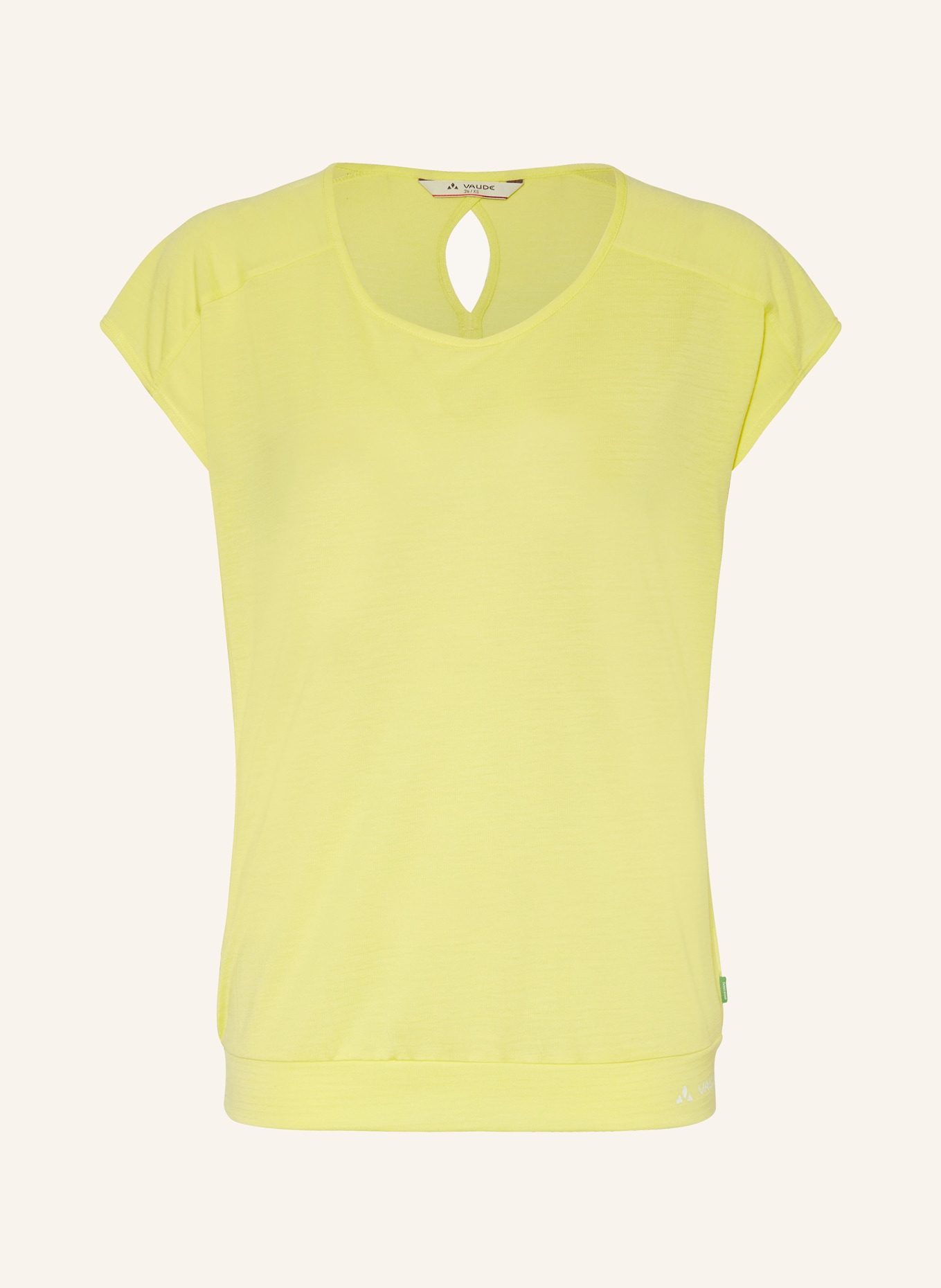 VAUDE T-shirt SKOMER III, Color: YELLOW (Image 1)