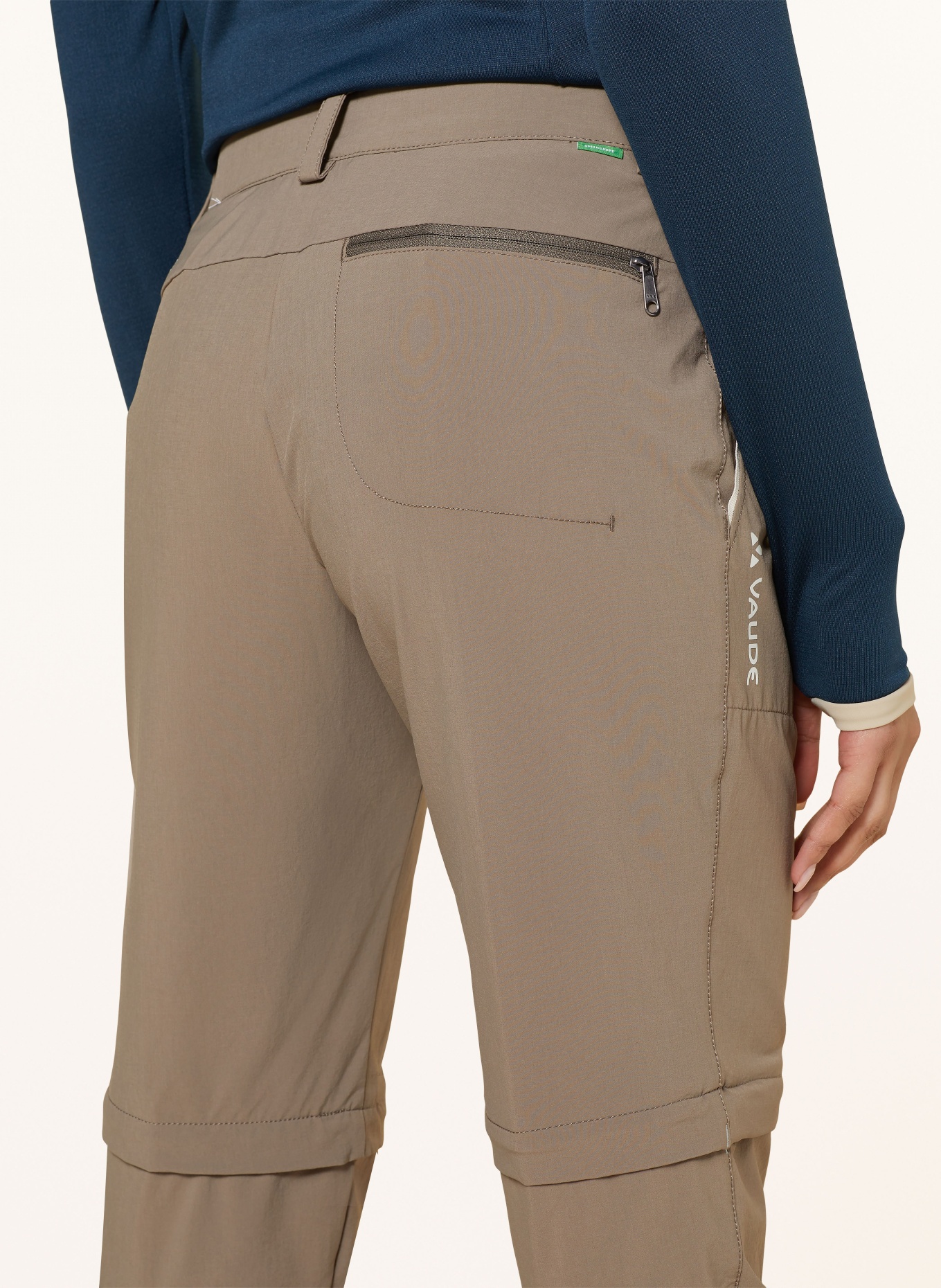 VAUDE Spodnie z odpinanymi nogawkami FARLEY II, Kolor: JASNOBRĄZOWY (Obrazek 6)