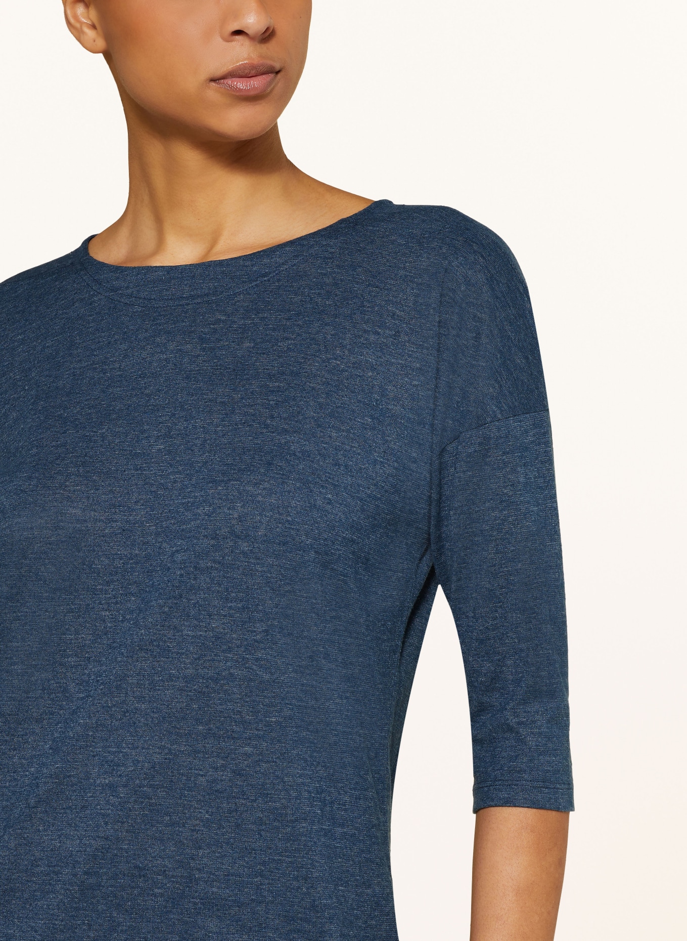 VAUDE T-shirt NEYLAND with 3/4 sleeves, Color: DARK BLUE (Image 4)