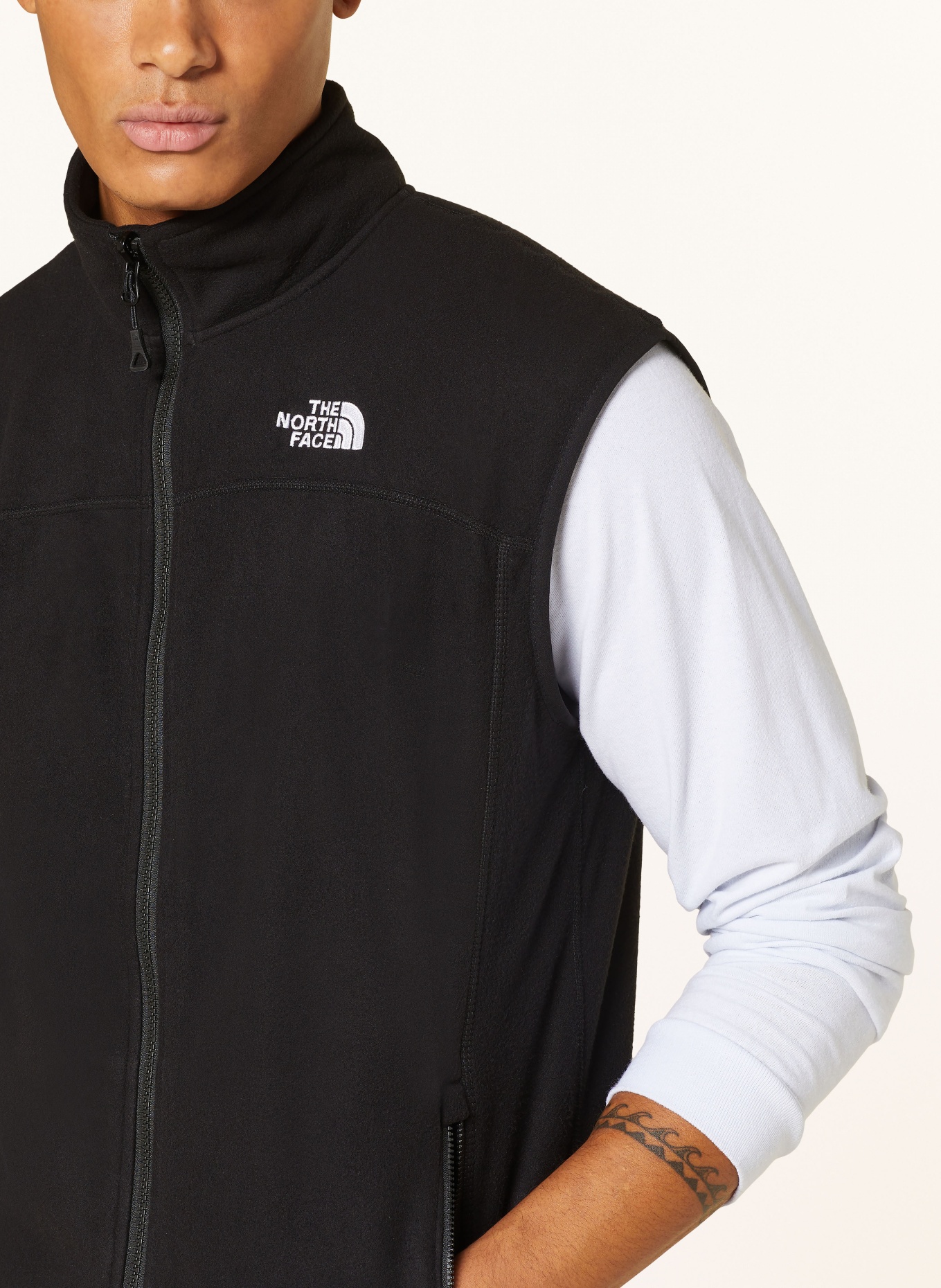 THE NORTH FACE Fleece jacket 100 GLACIER, Color: BLACK (Image 4)