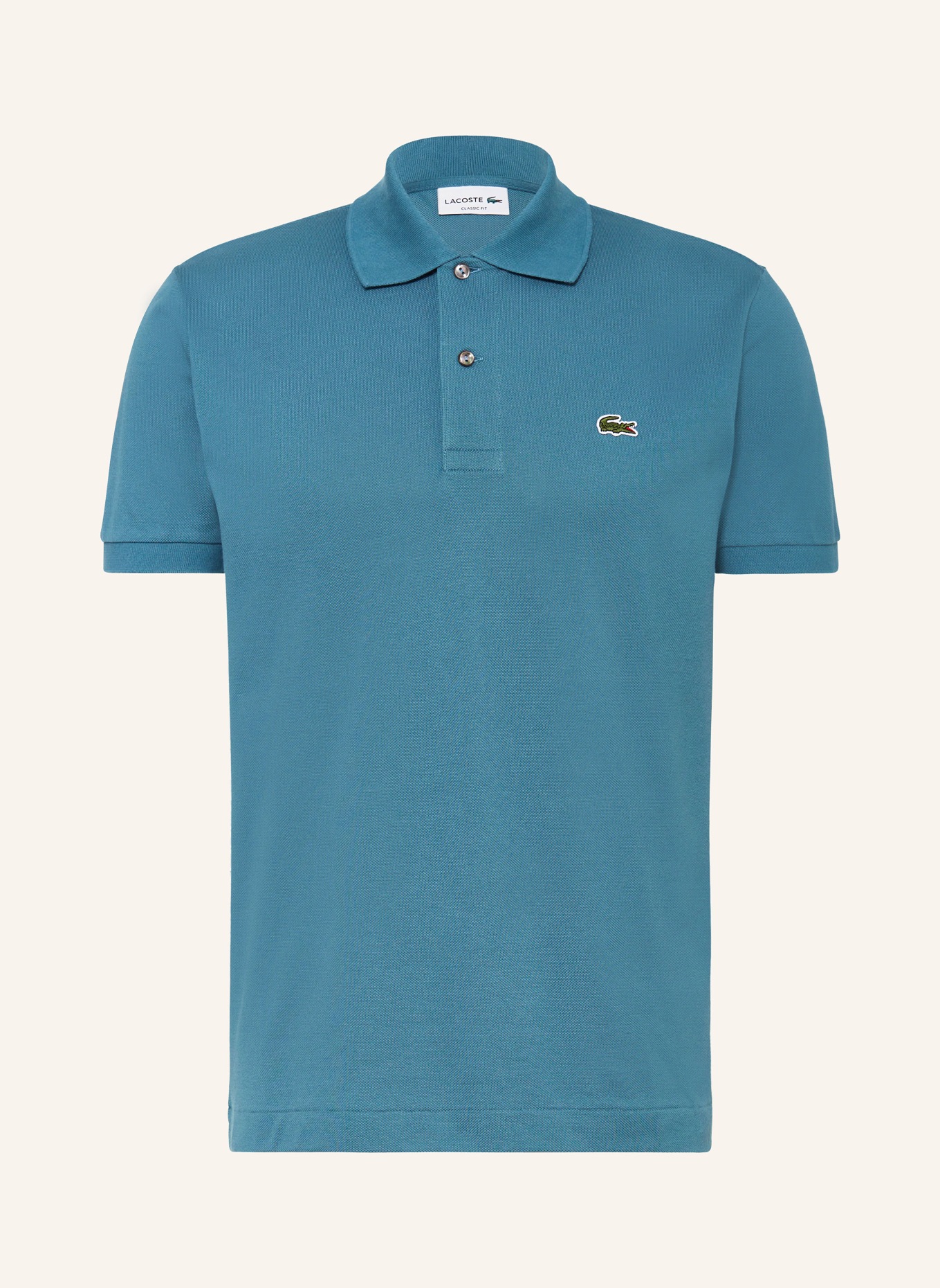 LACOSTE Piqué-Poloshirt Classic Fit, Farbe: PETROL (Bild 1)
