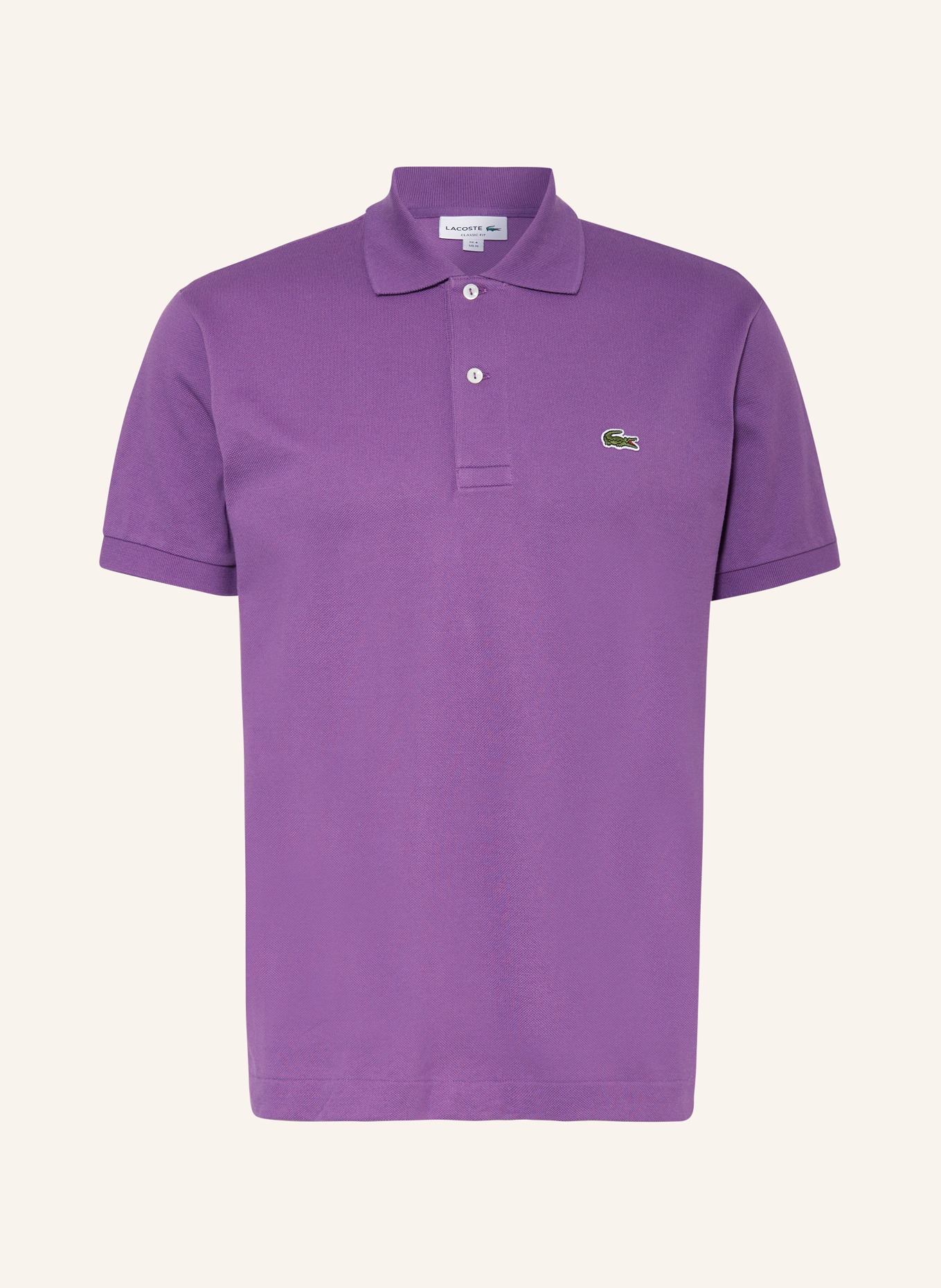 LACOSTE Piqué-Poloshirt Classic Fit, Farbe: DUNKELLILA (Bild 1)