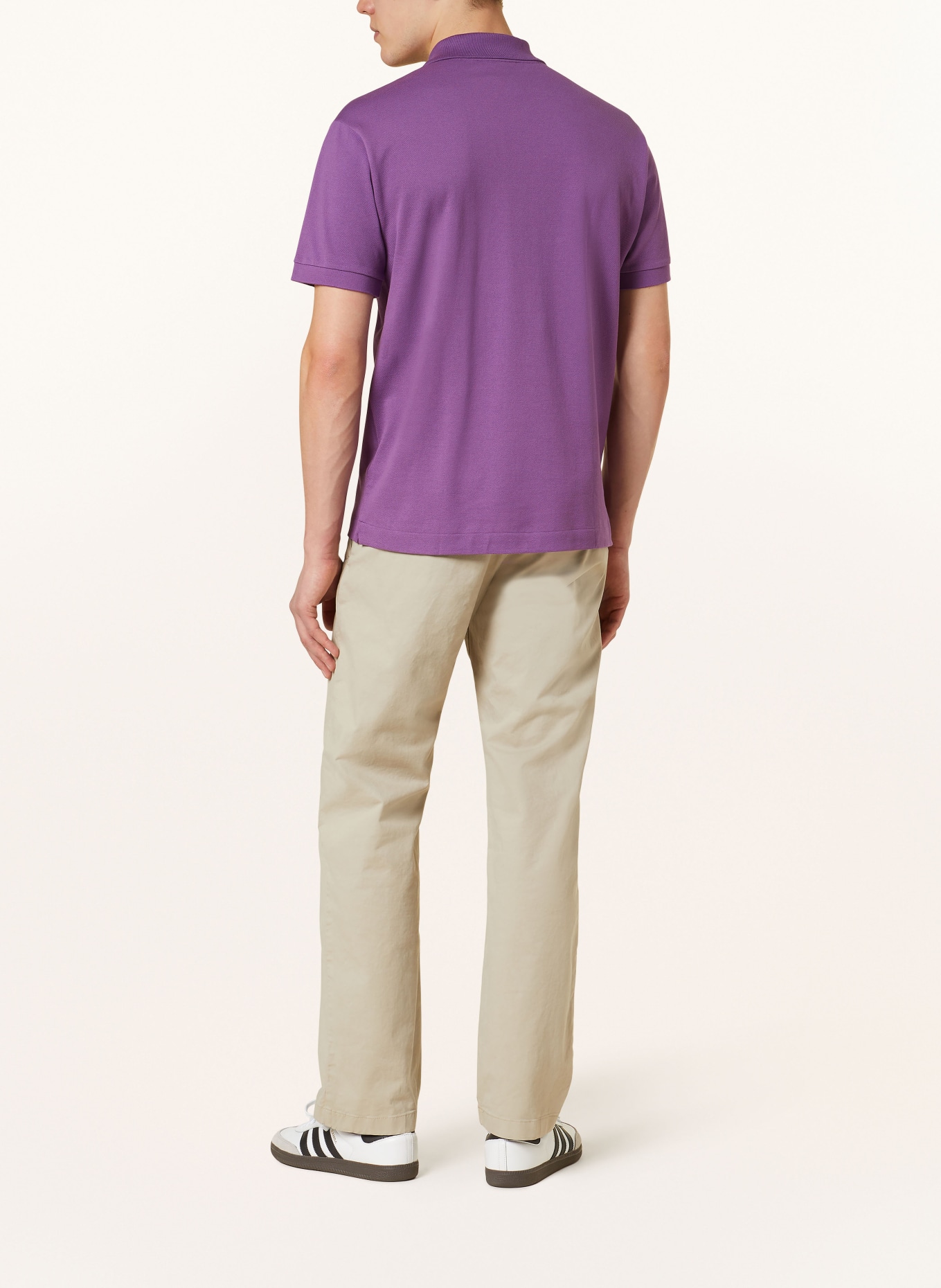 LACOSTE Piqué-Poloshirt Classic Fit, Farbe: DUNKELLILA (Bild 3)