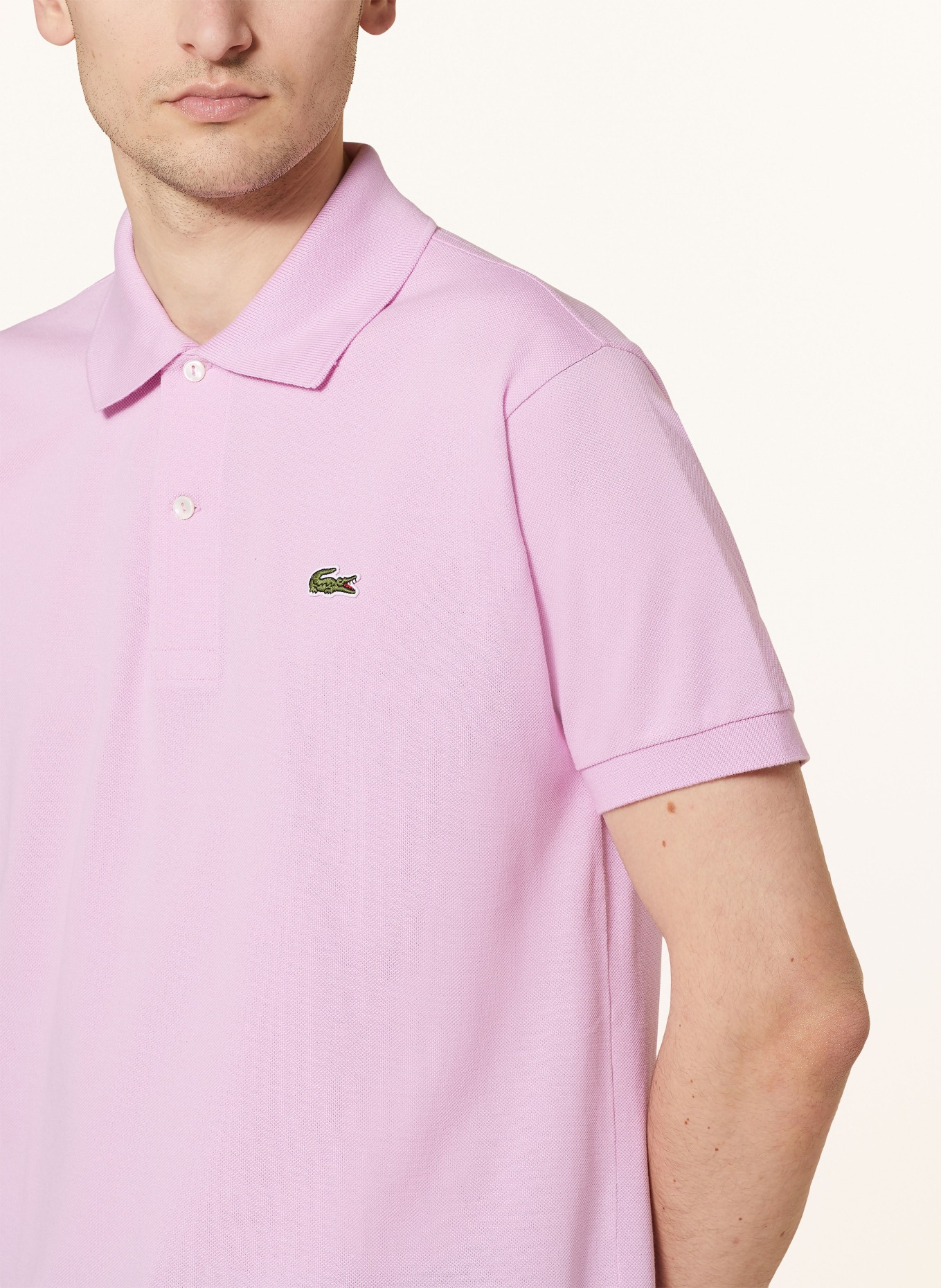 LACOSTE Piqué-Poloshirt Classic Fit, Farbe: ROSA (Bild 4)