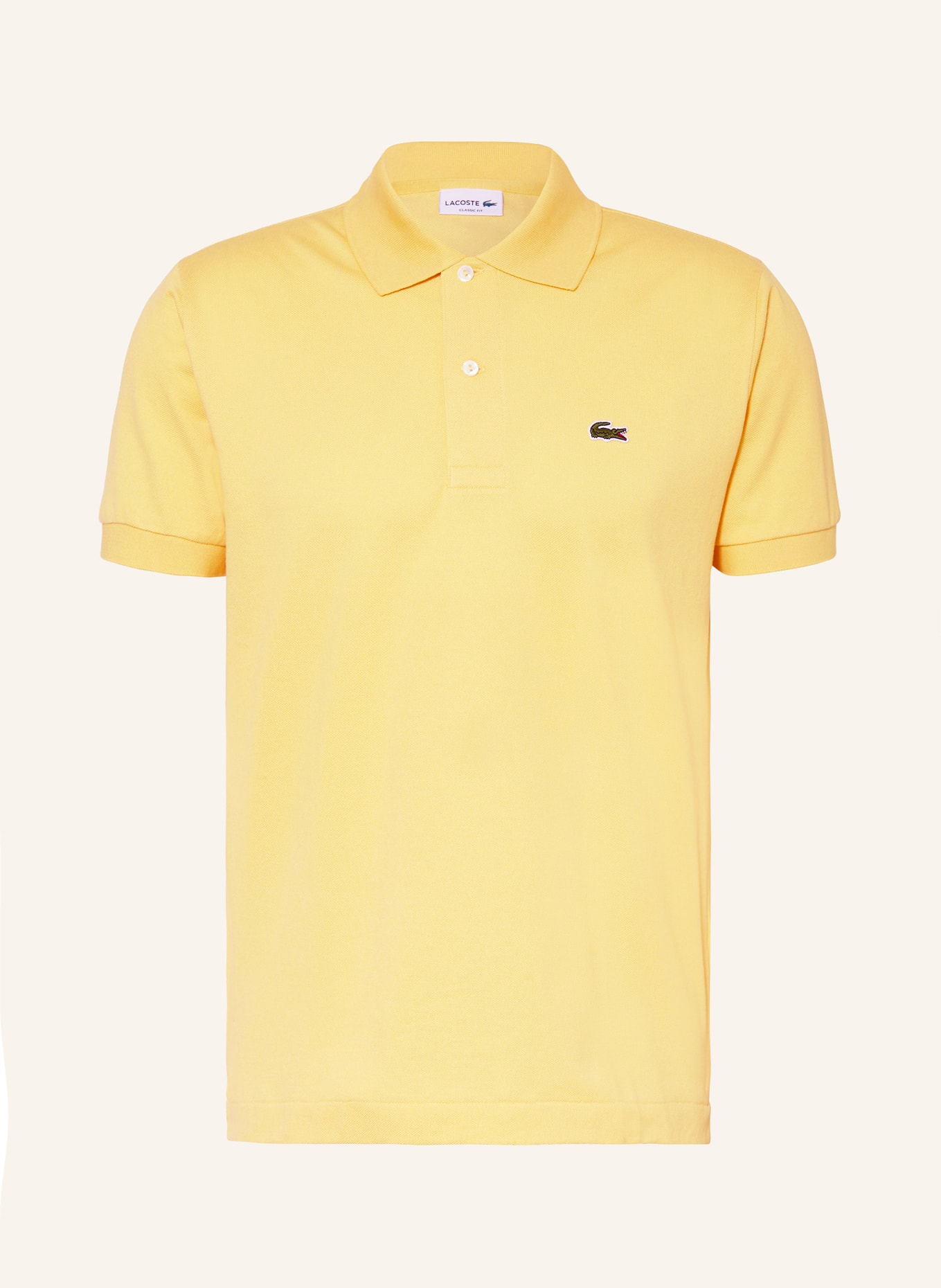 LACOSTE Piqué-Poloshirt Classic Fit, Farbe: GELB (Bild 1)