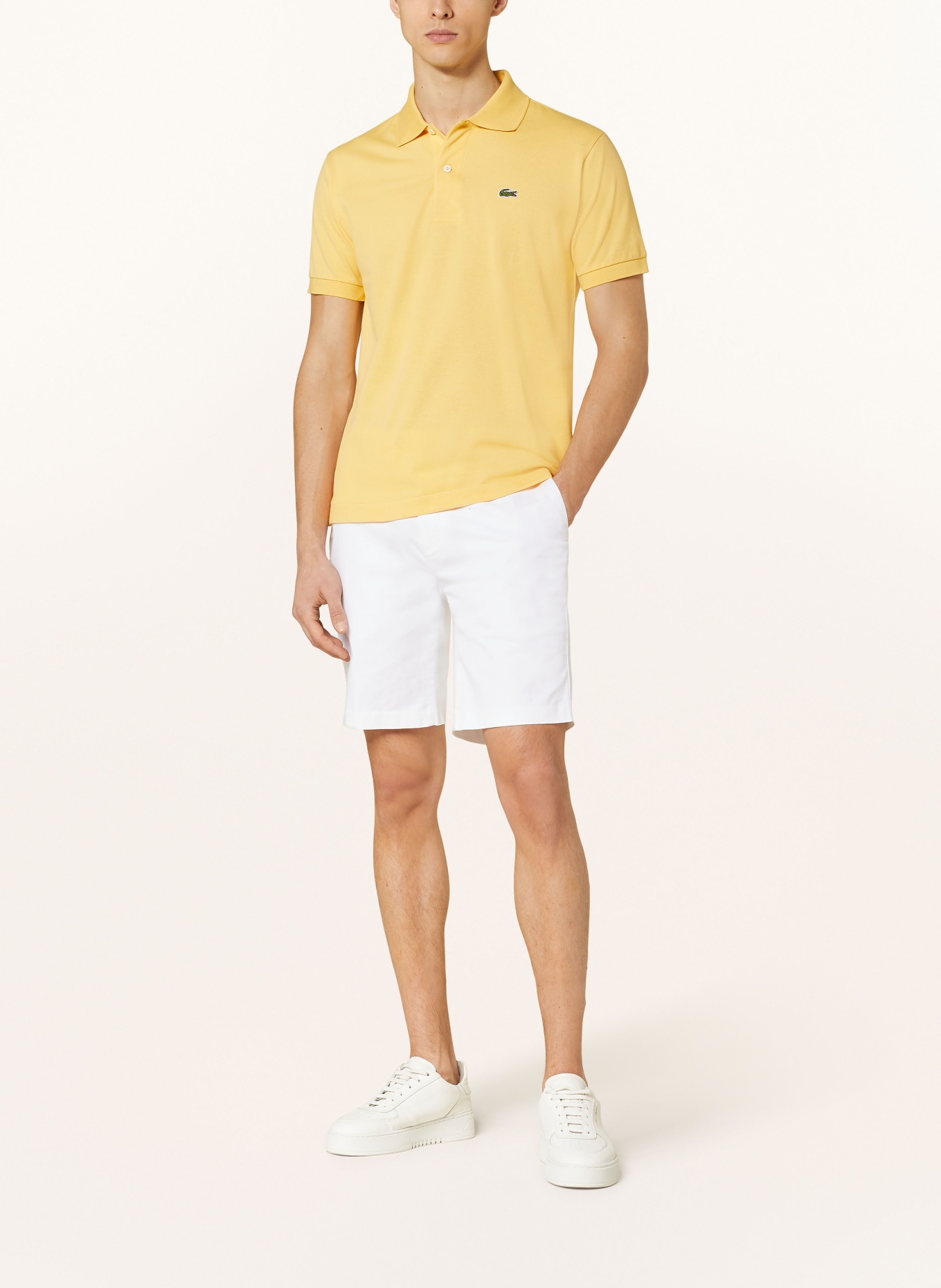 LACOSTE Piqué-Poloshirt Classic Fit, Farbe: GELB (Bild 2)
