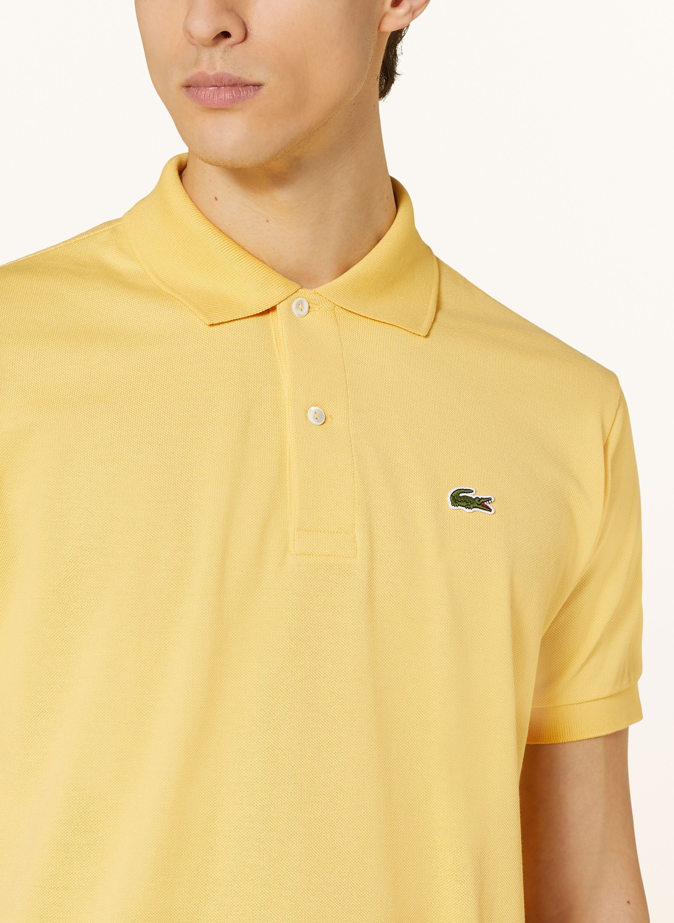 LACOSTE Piqué-Poloshirt Classic Fit, Farbe: GELB (Bild 4)