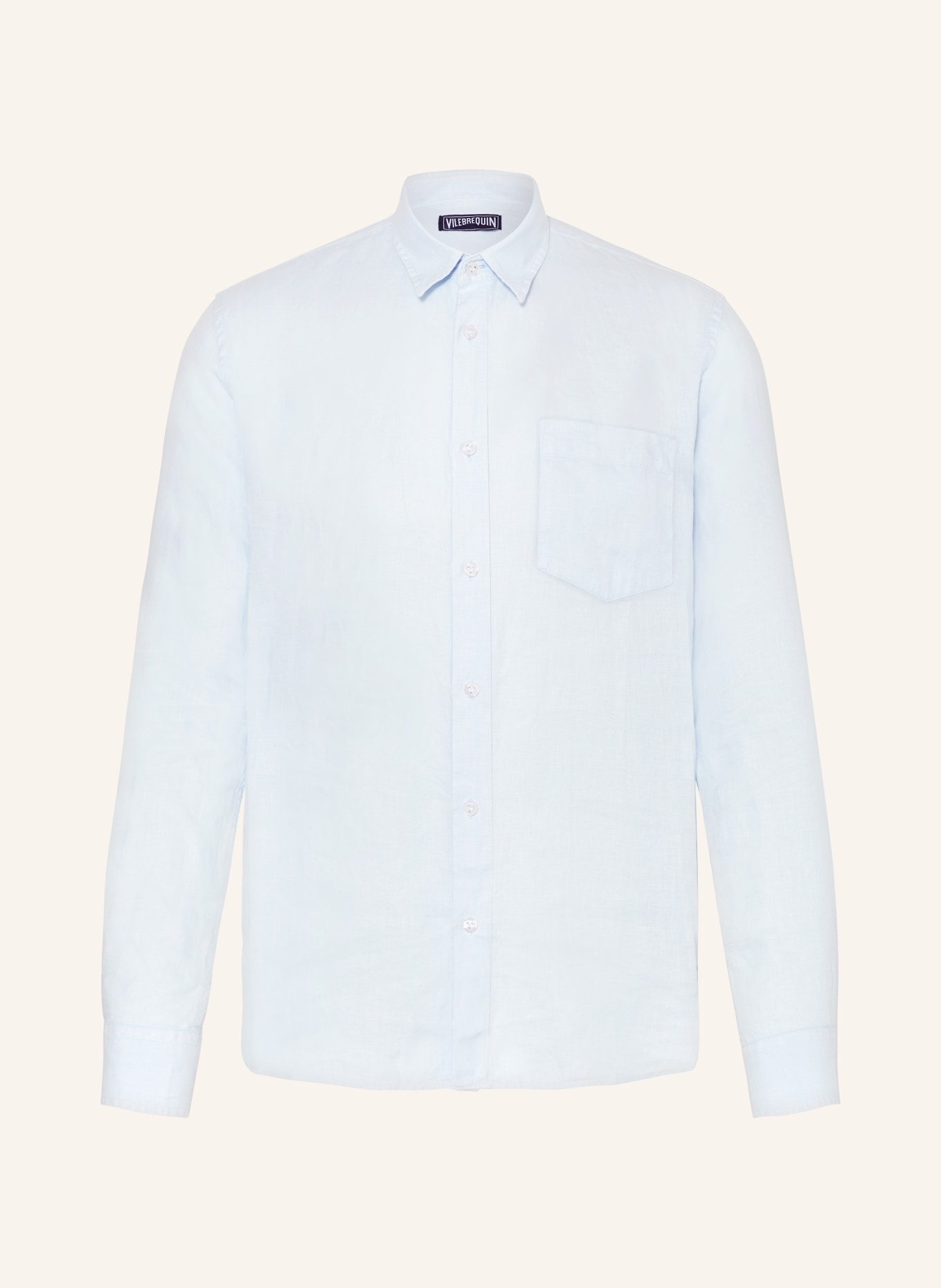 VILEBREQUIN Linen shirt slim fit, Color: LIGHT BLUE (Image 1)