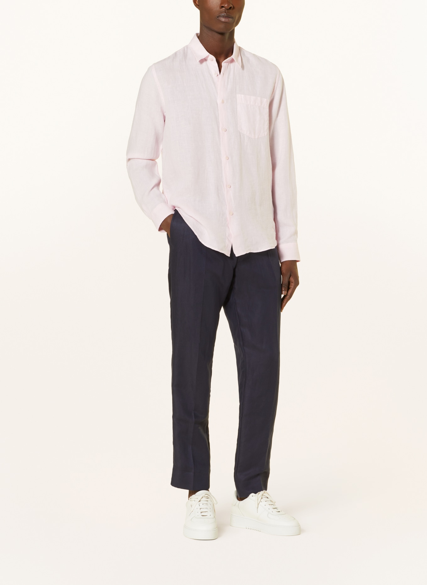 VILEBREQUIN Linen shirt slim fit, Color: LIGHT PINK (Image 2)