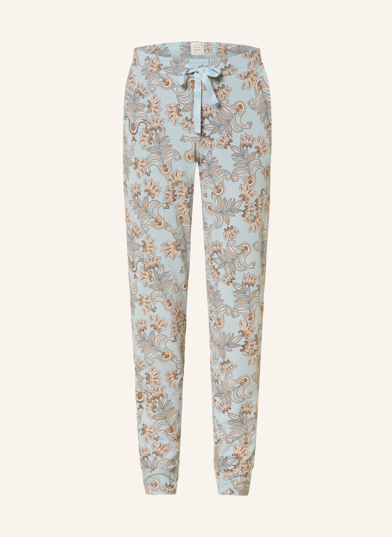 SCHIESSER Lounge pants MIX+RELAX, Color: LIGHT BLUE/ LIGHT ORANGE (Image 1)