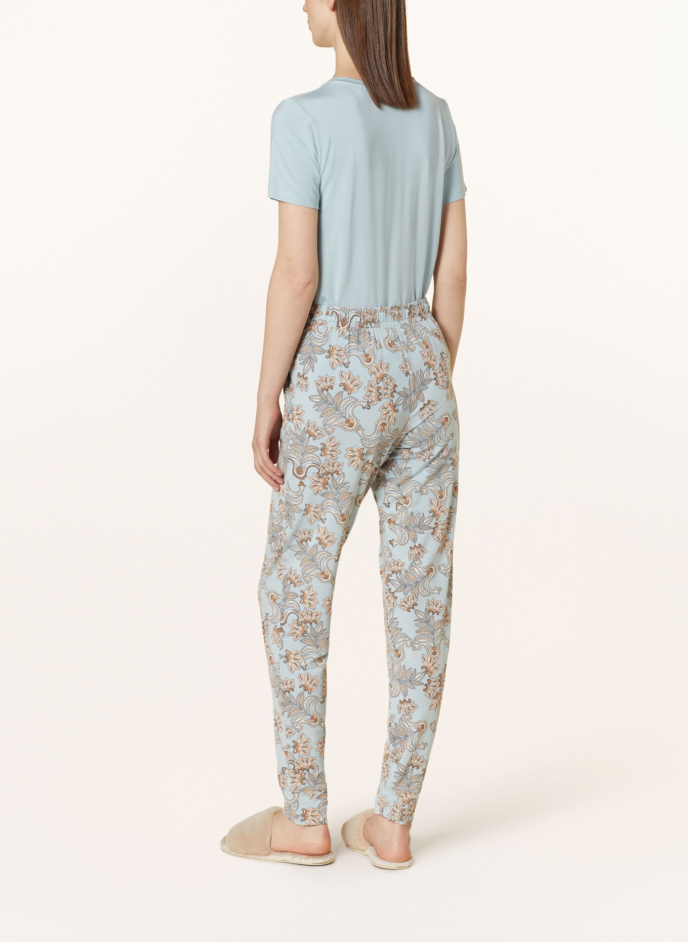 SCHIESSER Lounge pants MIX+RELAX, Color: LIGHT BLUE/ LIGHT ORANGE (Image 3)